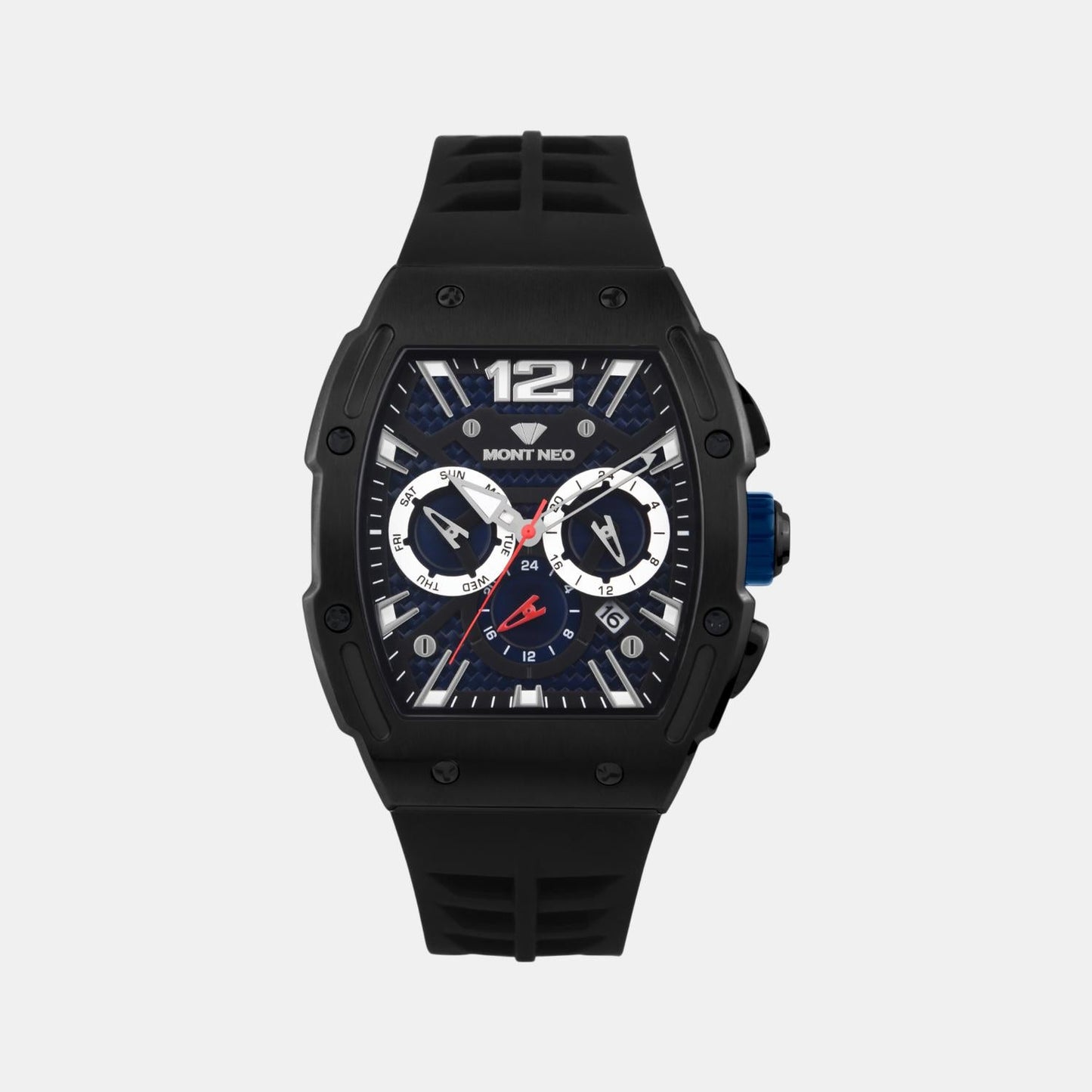 Men Quartz Blue Dial Chronograph Stainless Steel Watch G1061C-P4405