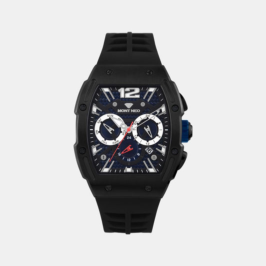 Men Quartz Blue Dial Chronograph Stainless Steel Watch G1061C-P4405