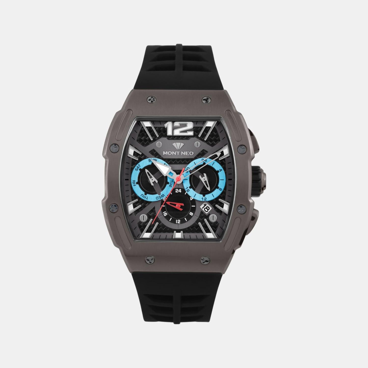Men Quartz Black Dial Chronograph Stainless Steel Watch G1061C-P8804