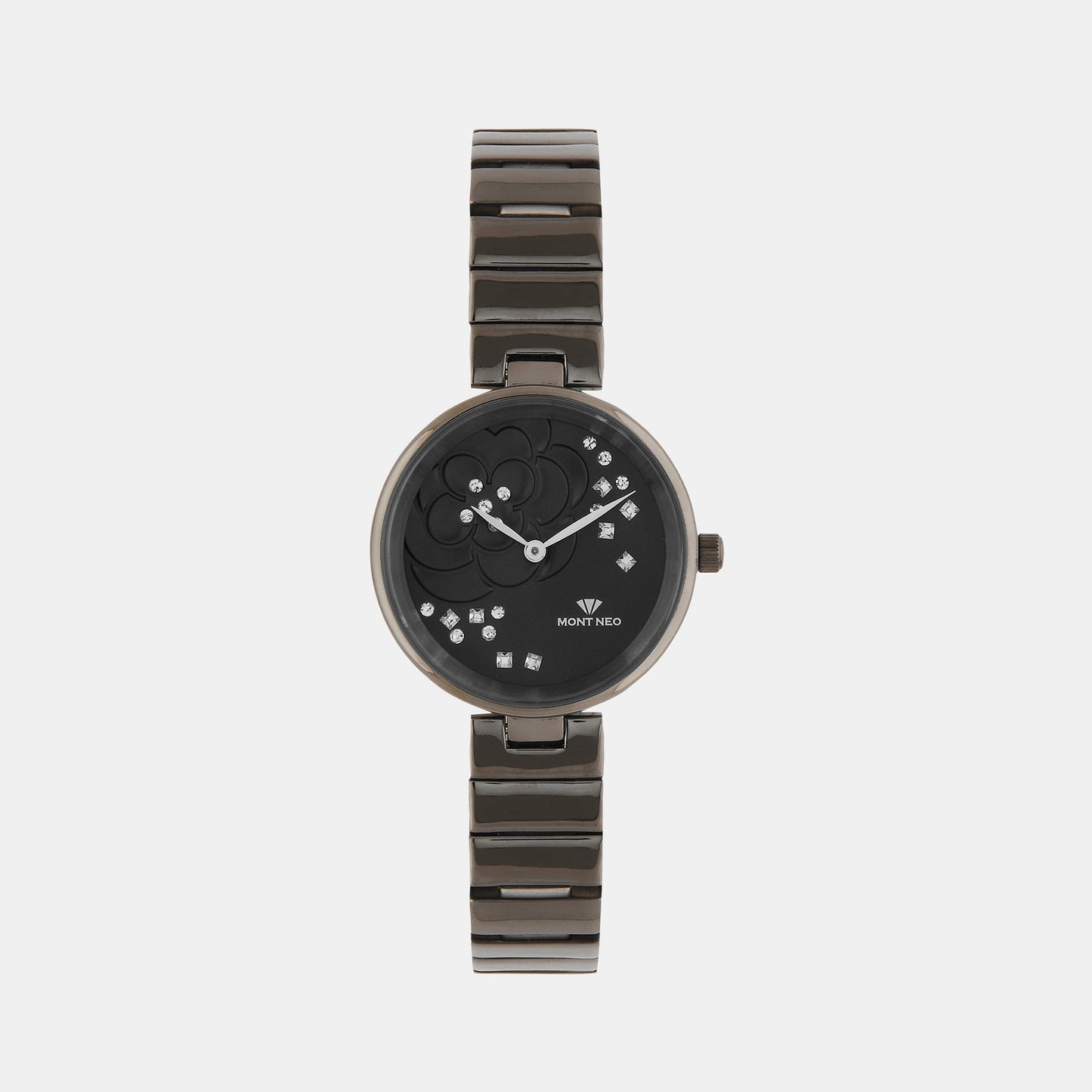 Women's Grey Analog Stainless Steel Watch 7504B-M8816