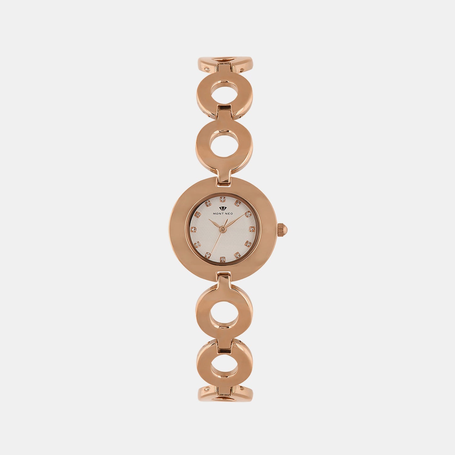 Women's Silver Analog Stainless Steel Watch 2015T-M3303
