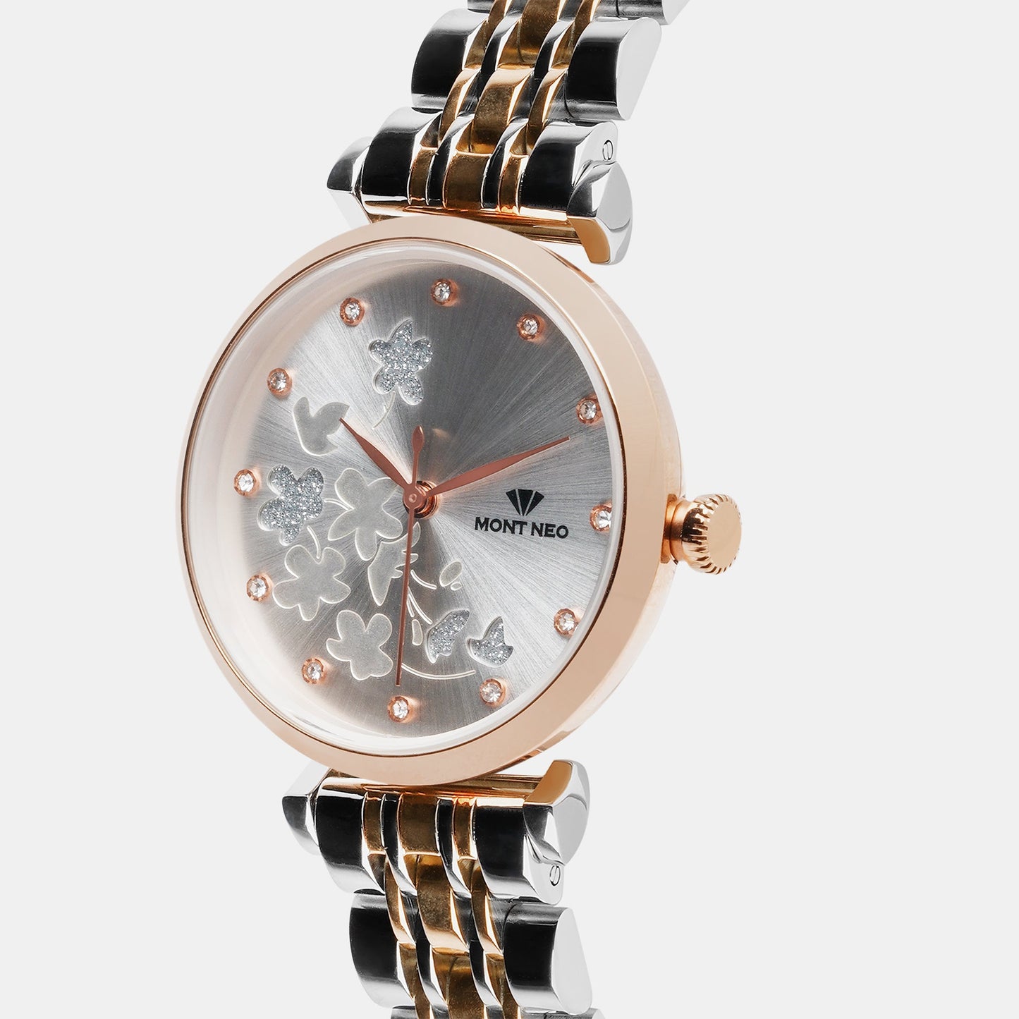Women's Chic Silver Analog Stainless Steel Watch 7505T-M3303