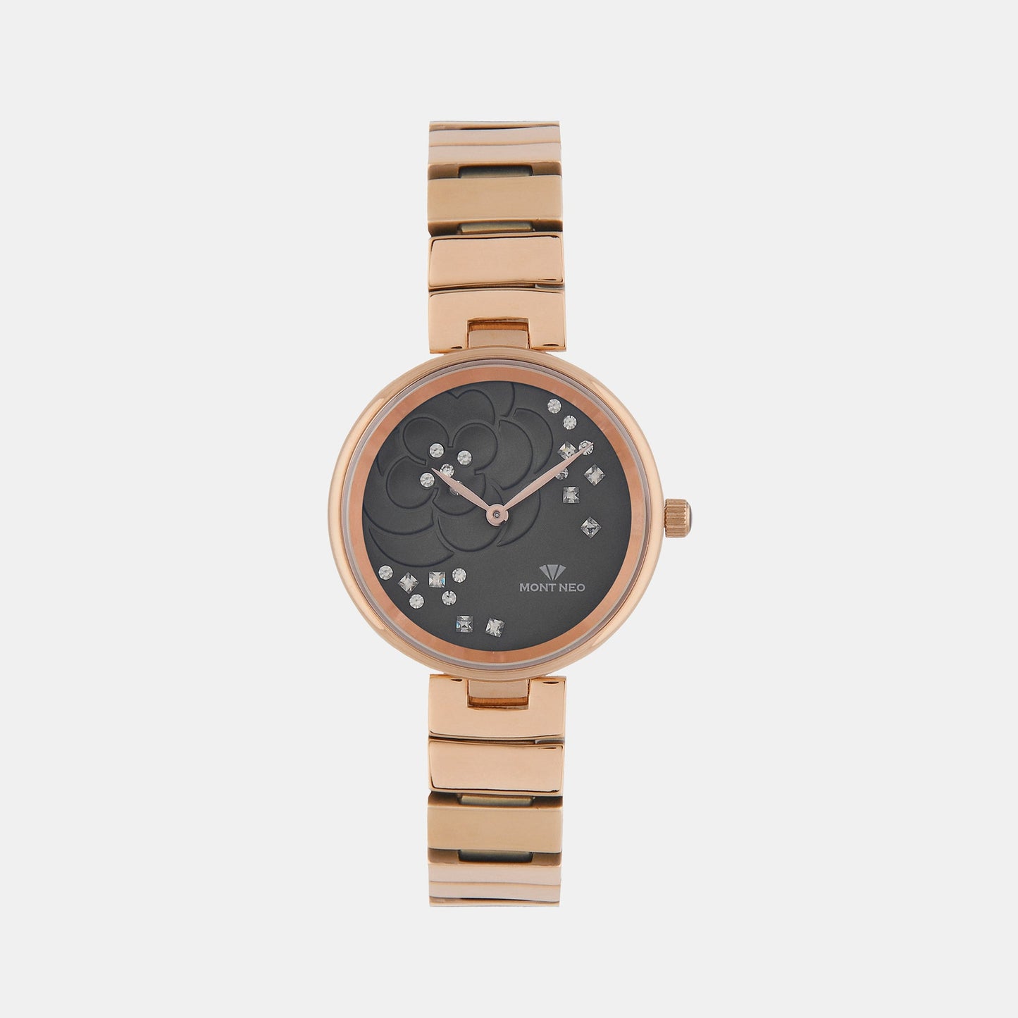 Women's Grey Analog Stainless Steel Watch 7504B-M3316