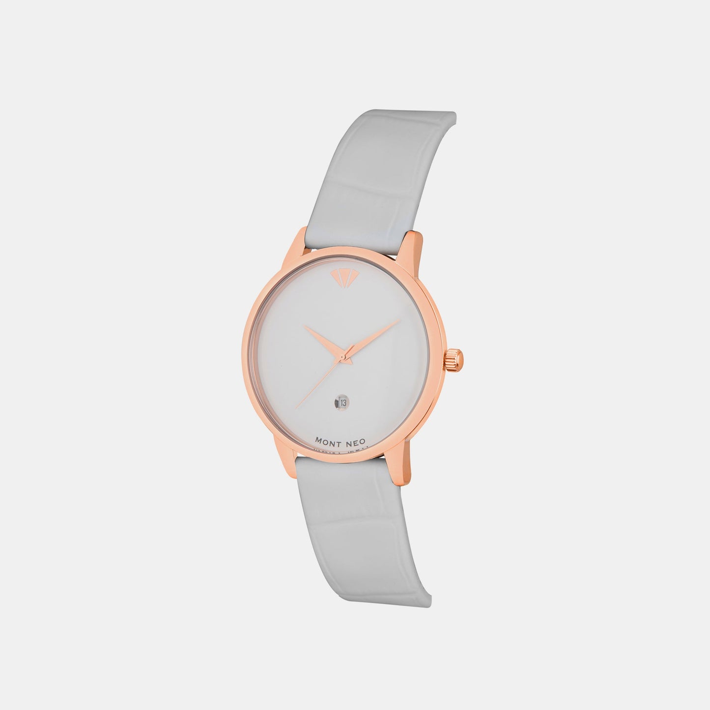 Women's White Analog Leather Watch L1034E-L3302