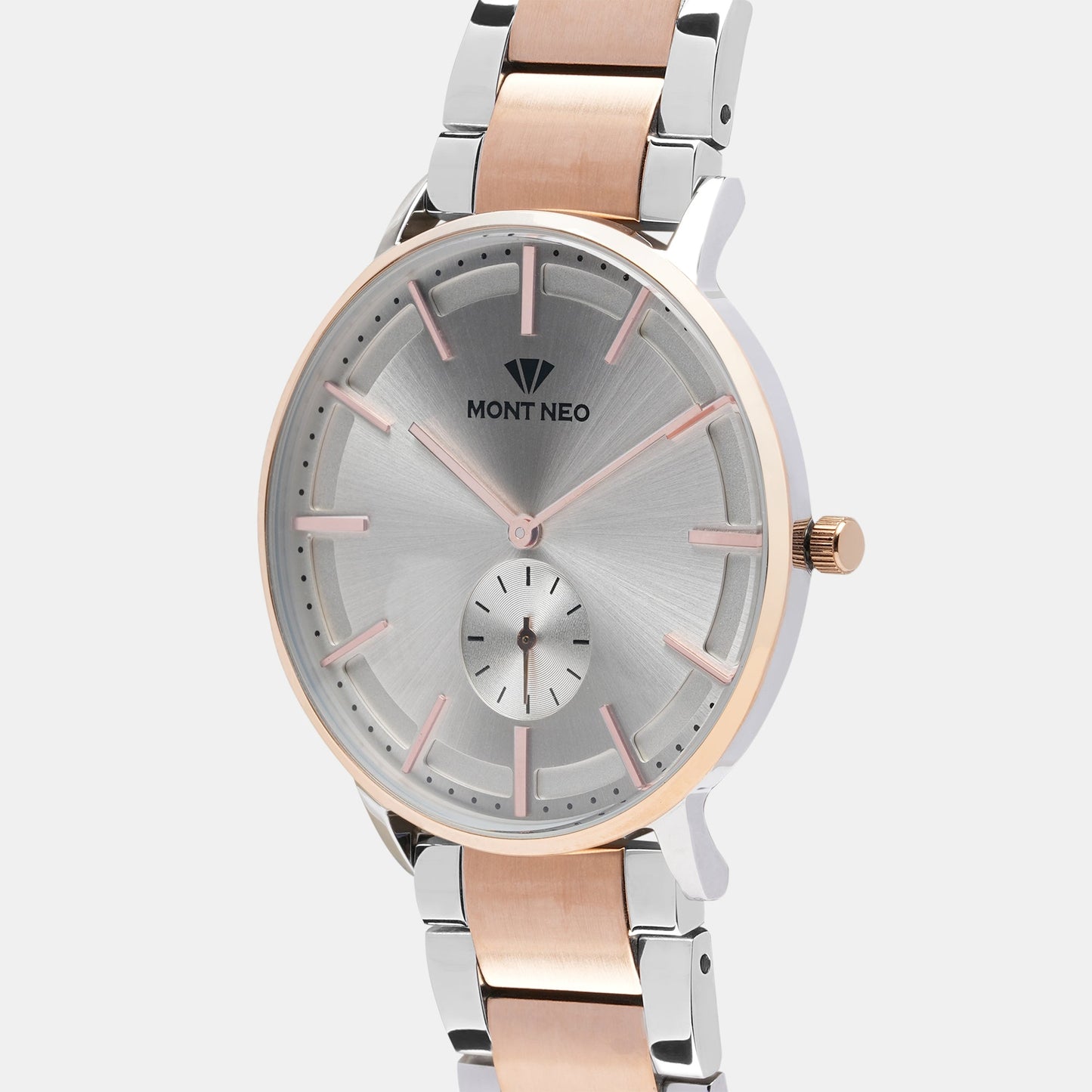 Men's Elegant Silver Analog Stainless Steel Watch 7009E-M1303