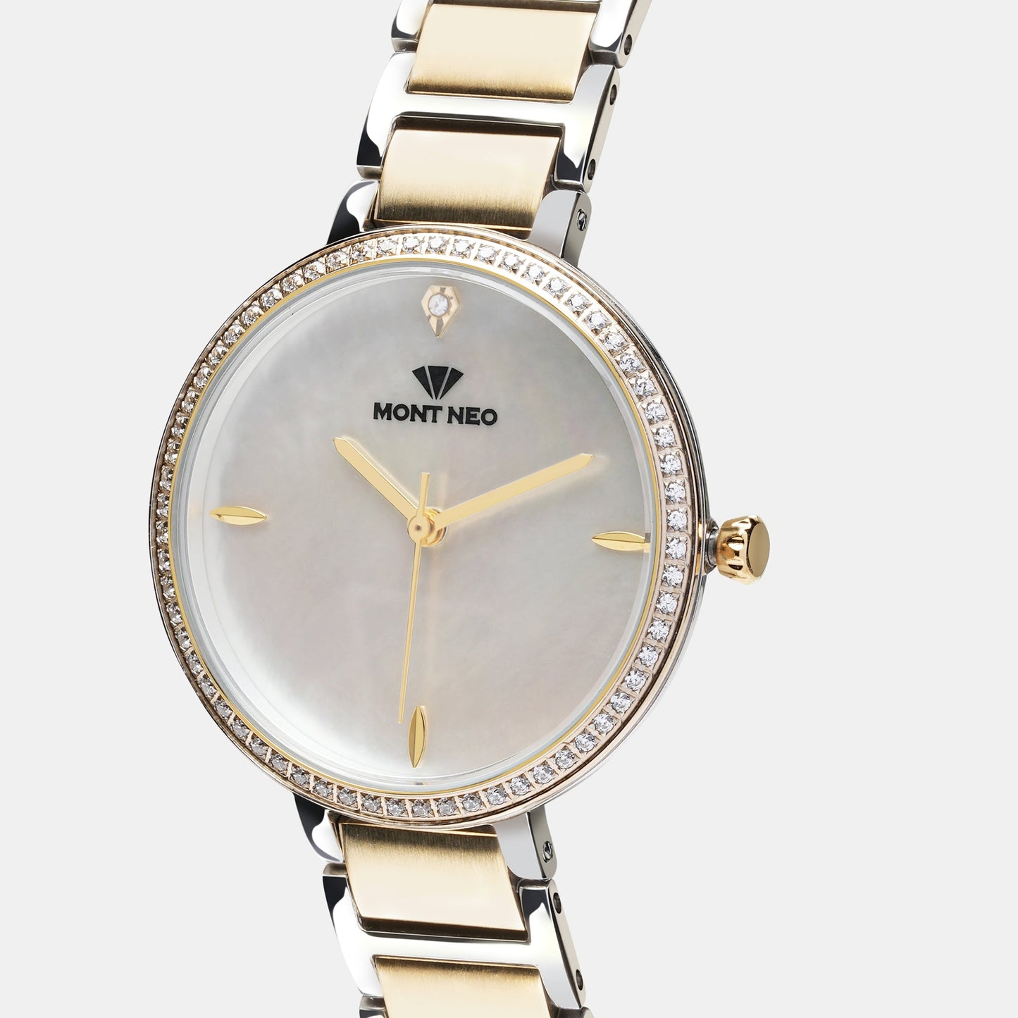 Women's Timeless Silver Analog Stainless Steel Watch 7507T-M2201