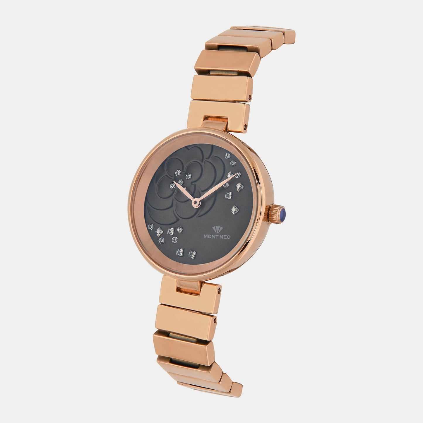 Women's Grey Analog Stainless Steel Watch 7504B-M3316