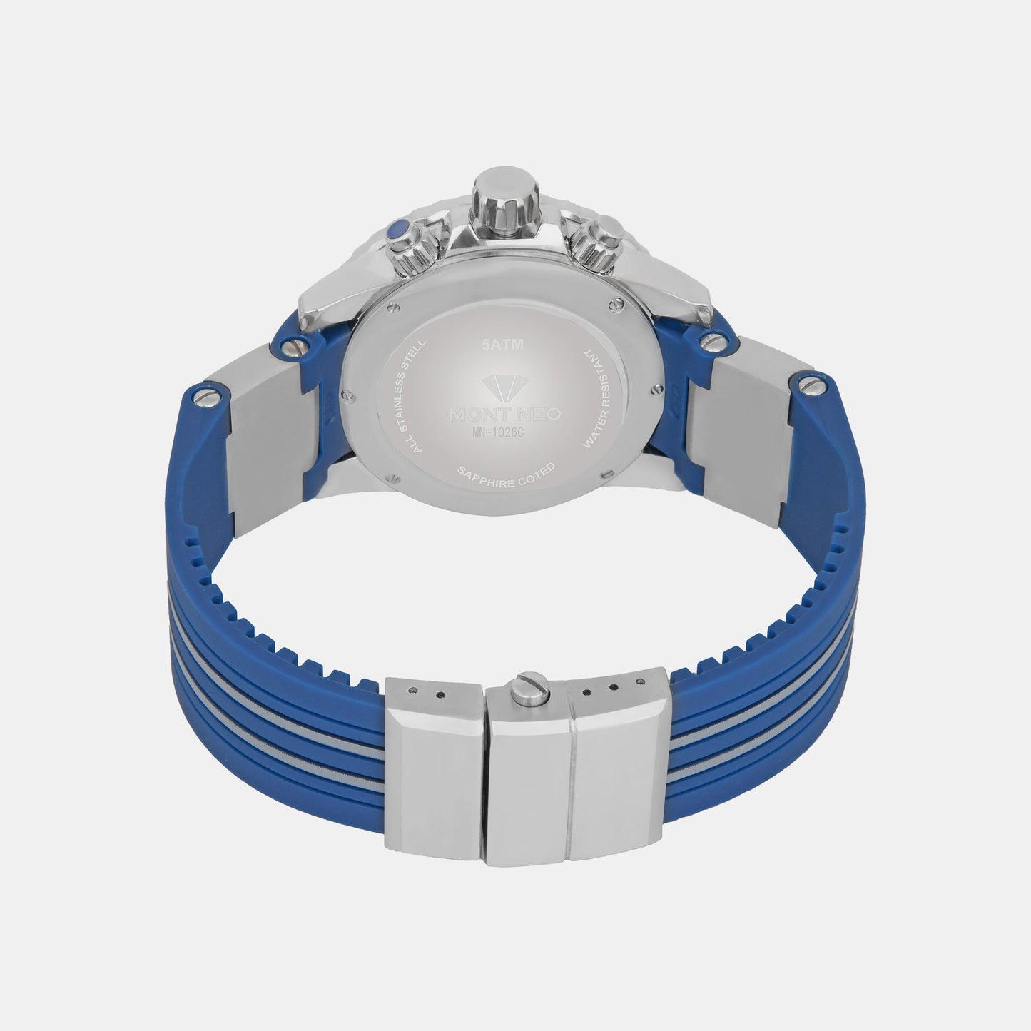 Men's Blue Chronograph Pu Watch 3504C-P1505
