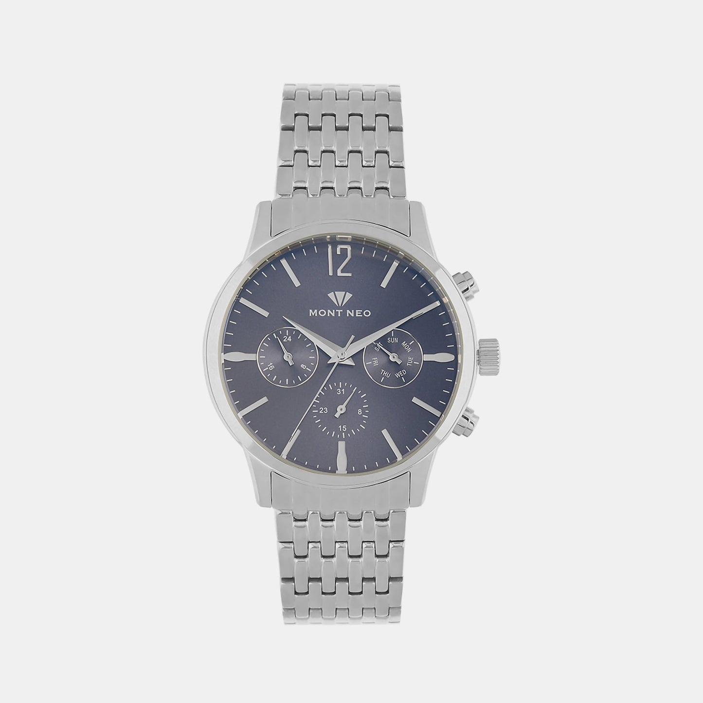 Men's Blue Chronograph Stainless Steel Watch 1031M-M1105