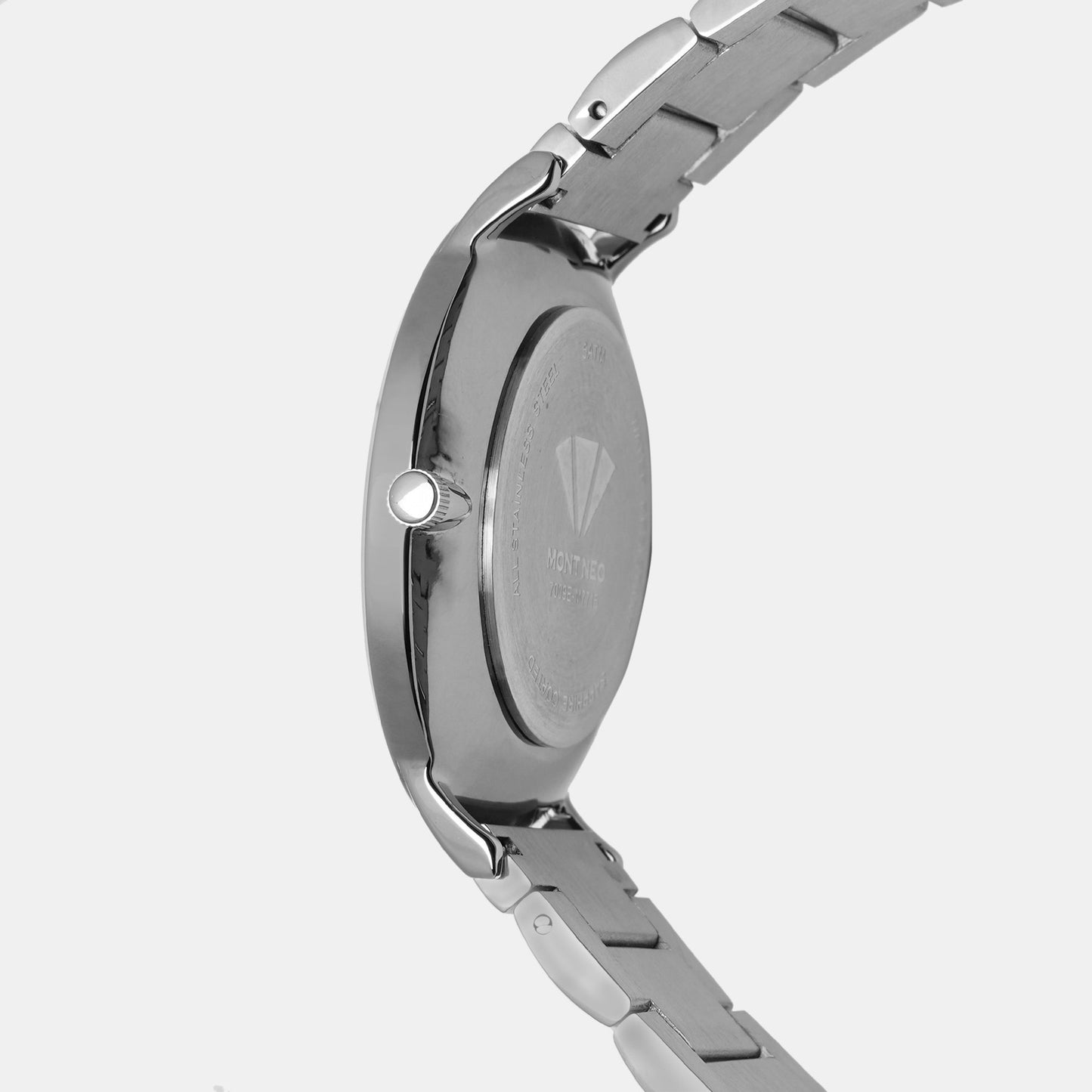 Men's Elegant Grey Analog Stainless Steel Watch 7009E-M7715
