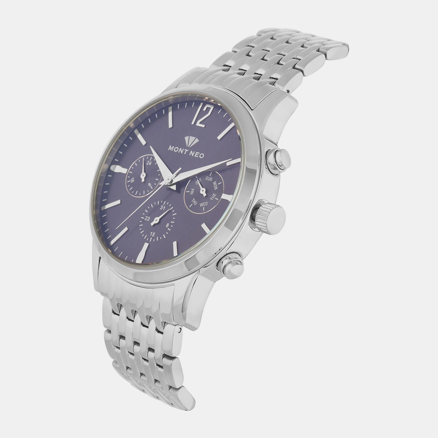 Men's Blue Chronograph Stainless Steel Watch 1031M-M1105