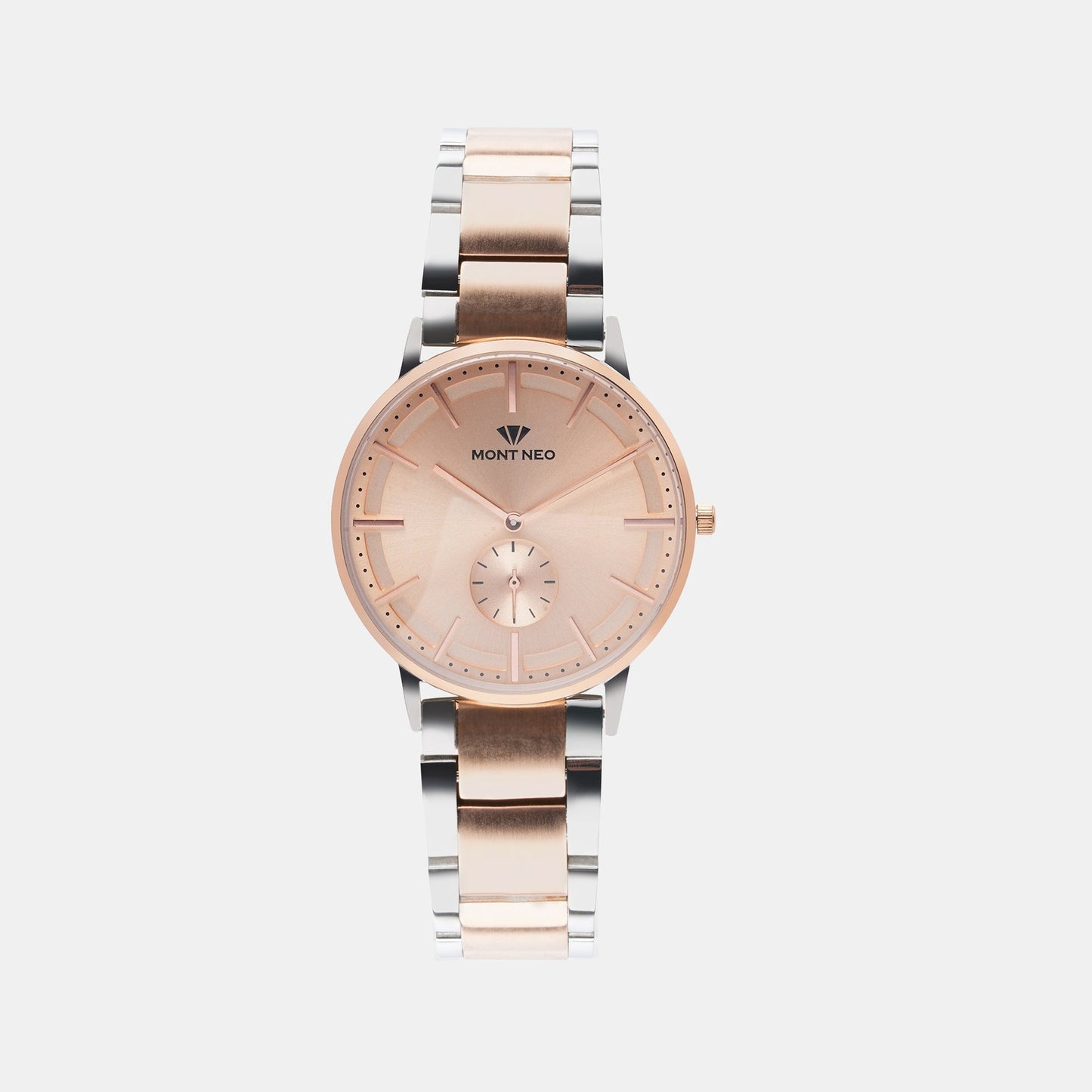 Women's Charming Rose Gold Analog Stainless Steel Watch 7009E-M1307