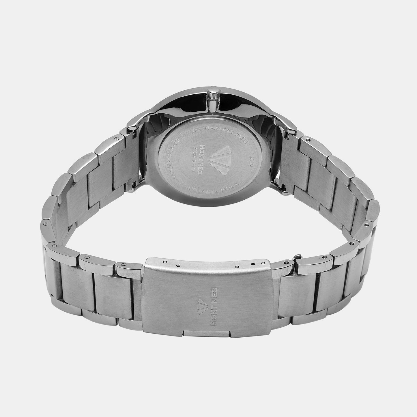 Men's Elegant Grey Analog Stainless Steel Watch 7009E-M7715