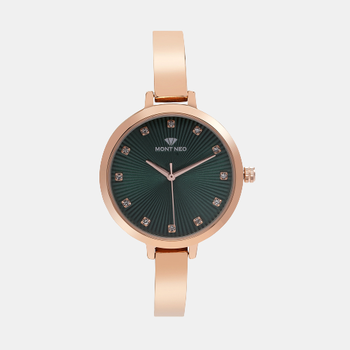 Women's Vibrant Green Analog Stainless Steel Watch 9004T-M3314