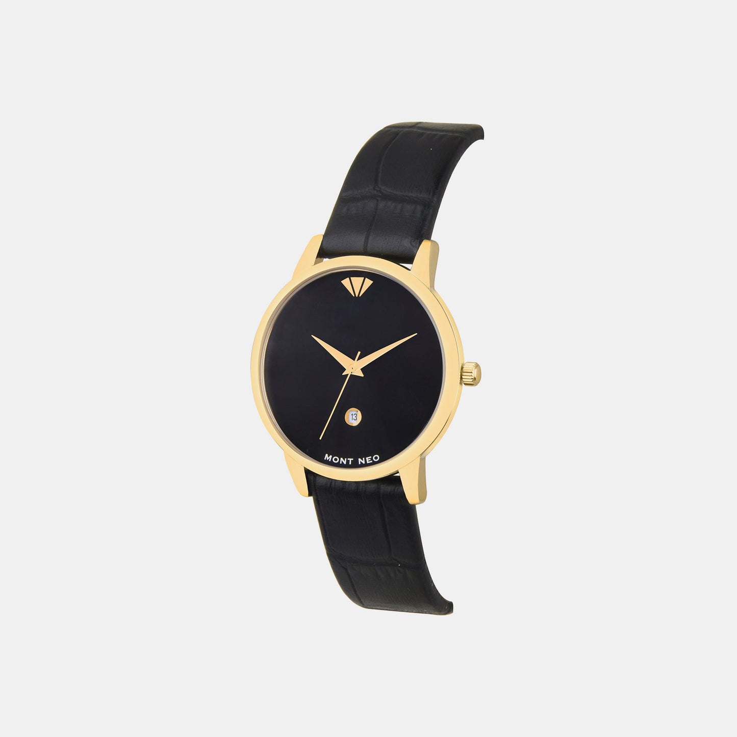 Women's Black Analog Leather Watch L1034E-L2204