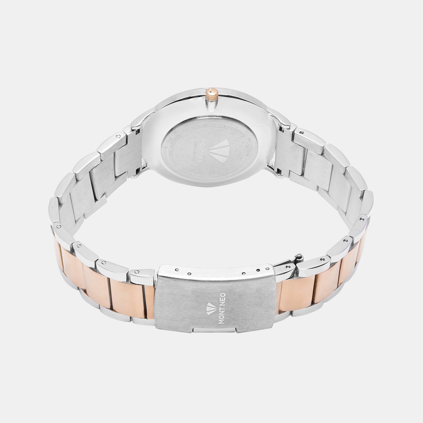 Men's Elegant Silver Analog Stainless Steel Watch 7009E-M1303