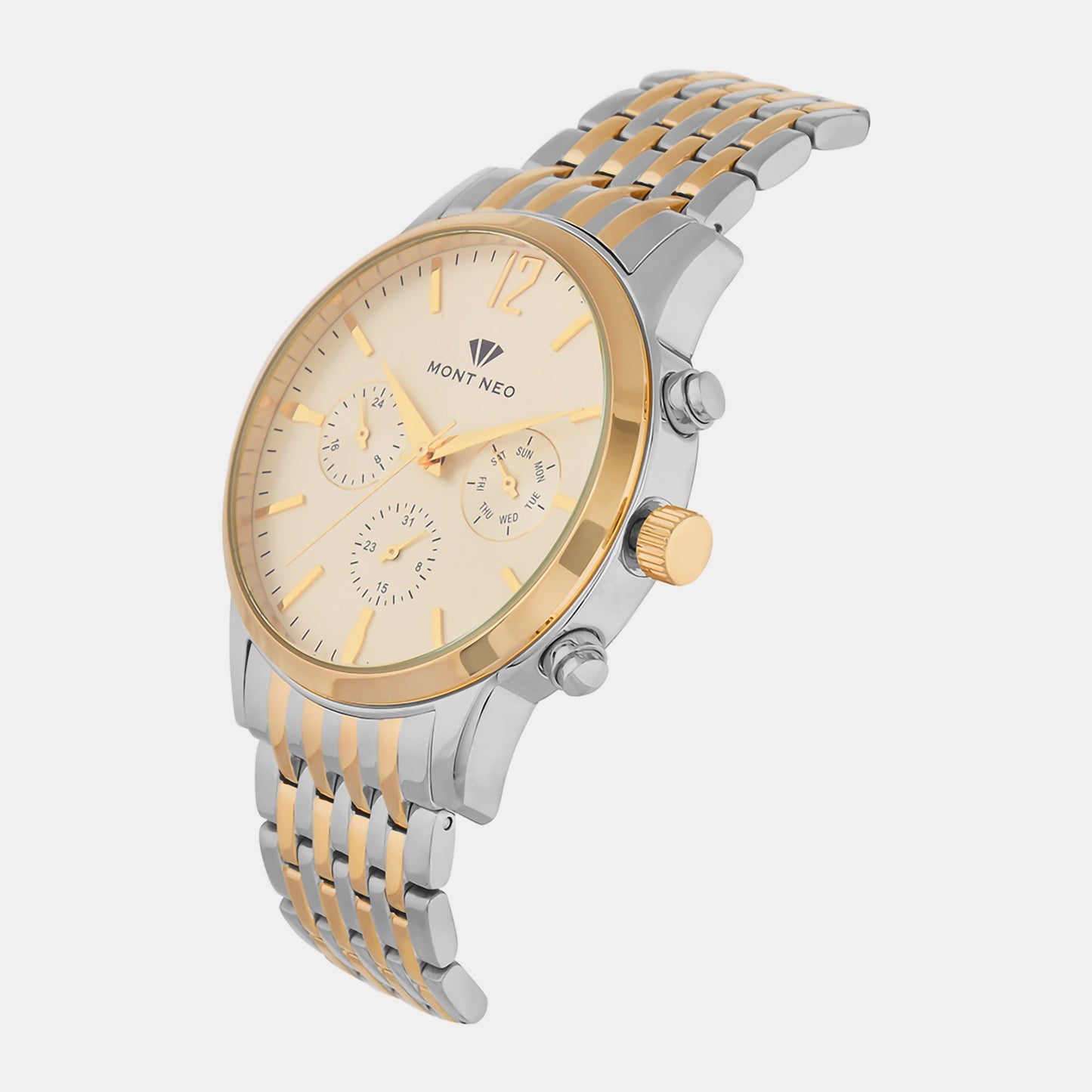 Men's Silver Chronograph Stainless Steel Watch 1031M-M1203