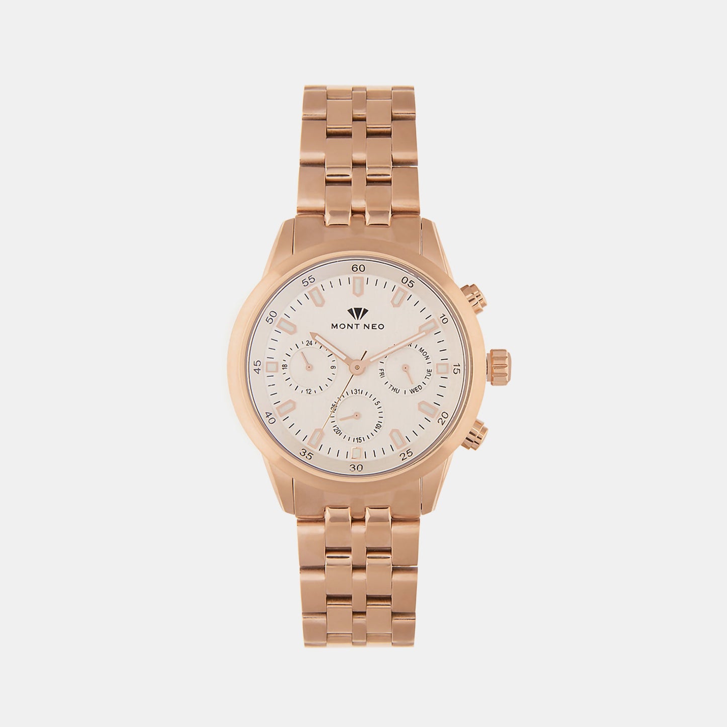 Men's Silver Chronograph Stainless Steel Watch 1030M-M3303