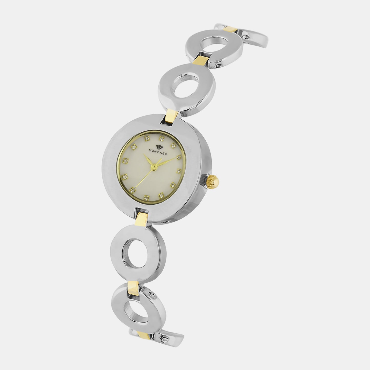 Women's Grey Analog Stainless Steel Watch 2015T-M1101
