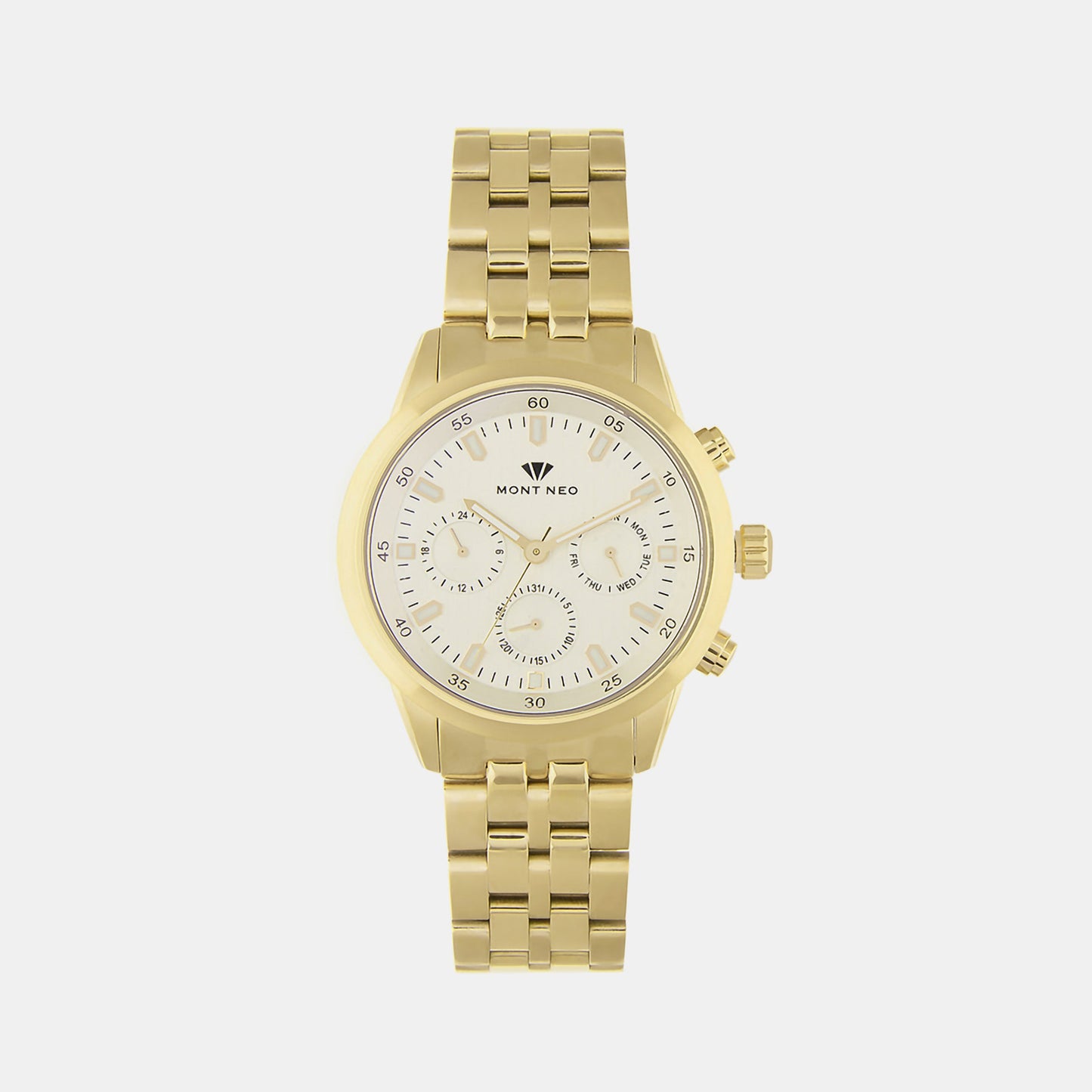 Men's Silver Chronograph Stainless Steel Watch 1030M-M2203