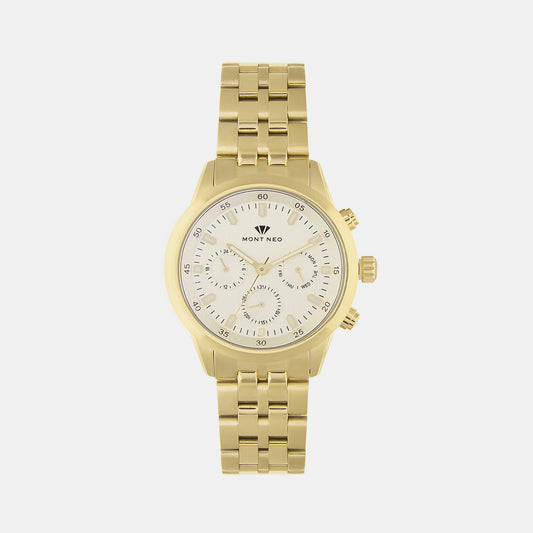Men's Silver Chronograph Stainless Steel Watch 1030M-M2203