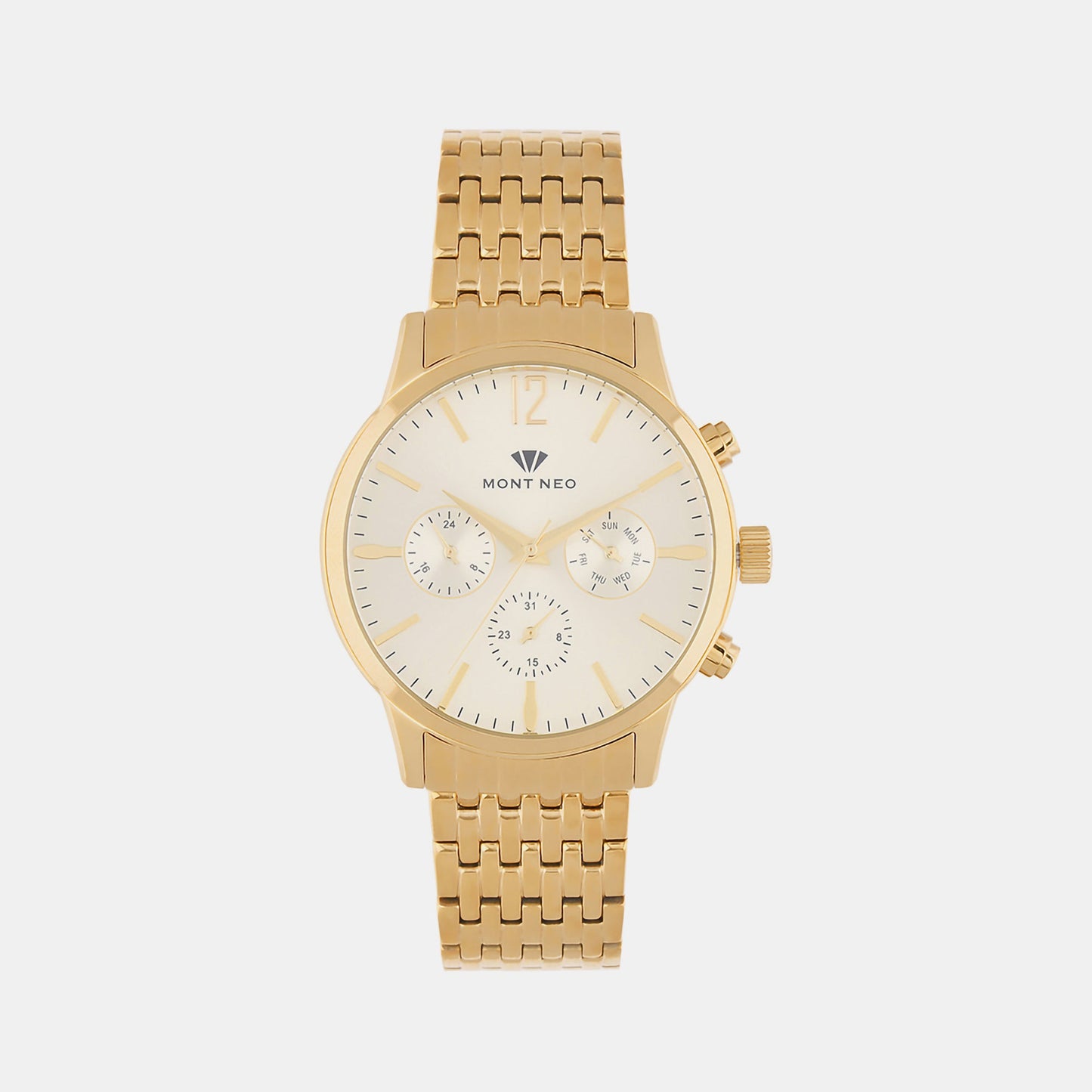 Men's Champagne Chronograph Stainless Steel Watch 1031M-M2208