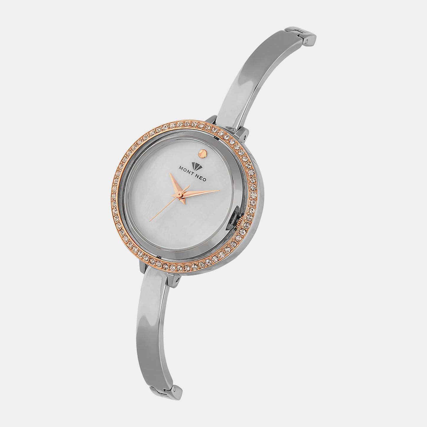 Women's Grey Analog Stainless Steel Watch 2012T-M1301