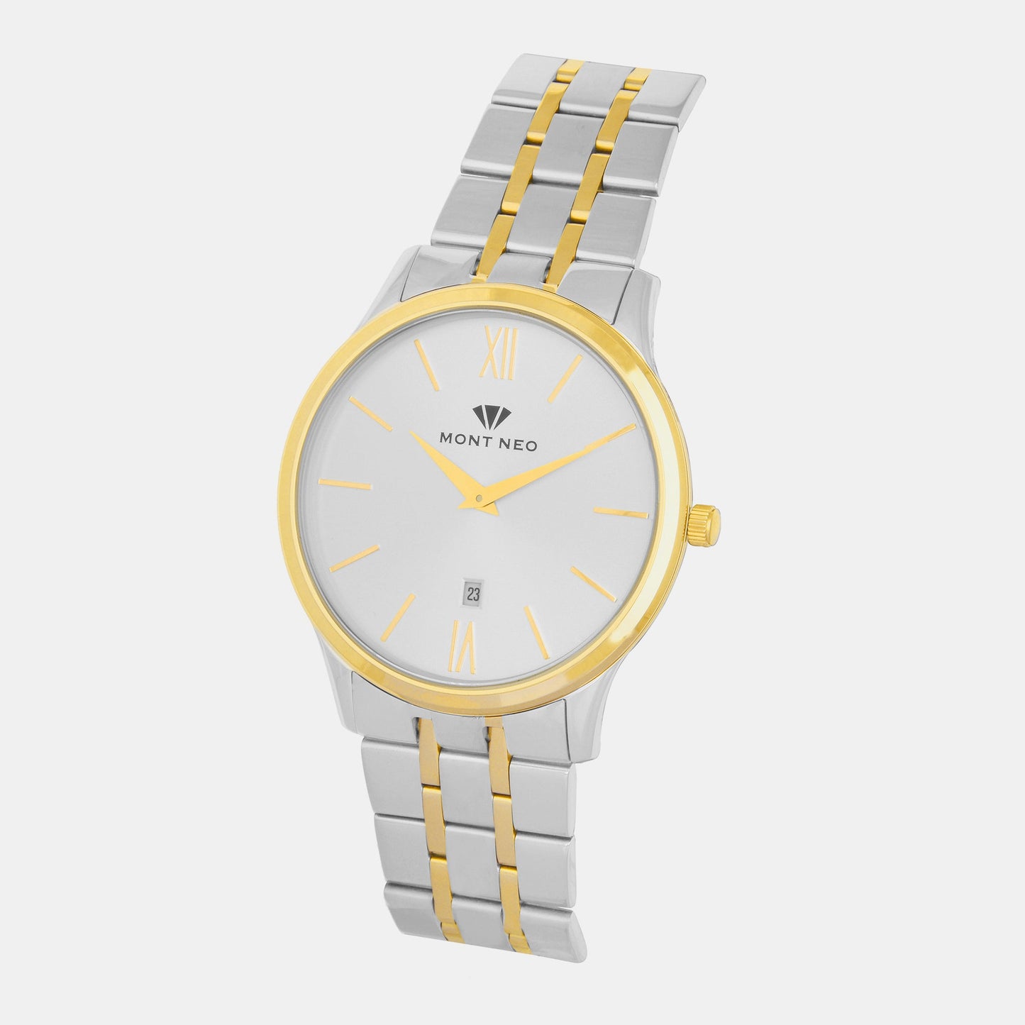 Men's Silver Analog Stainless Steel Watch 1035E-M1203