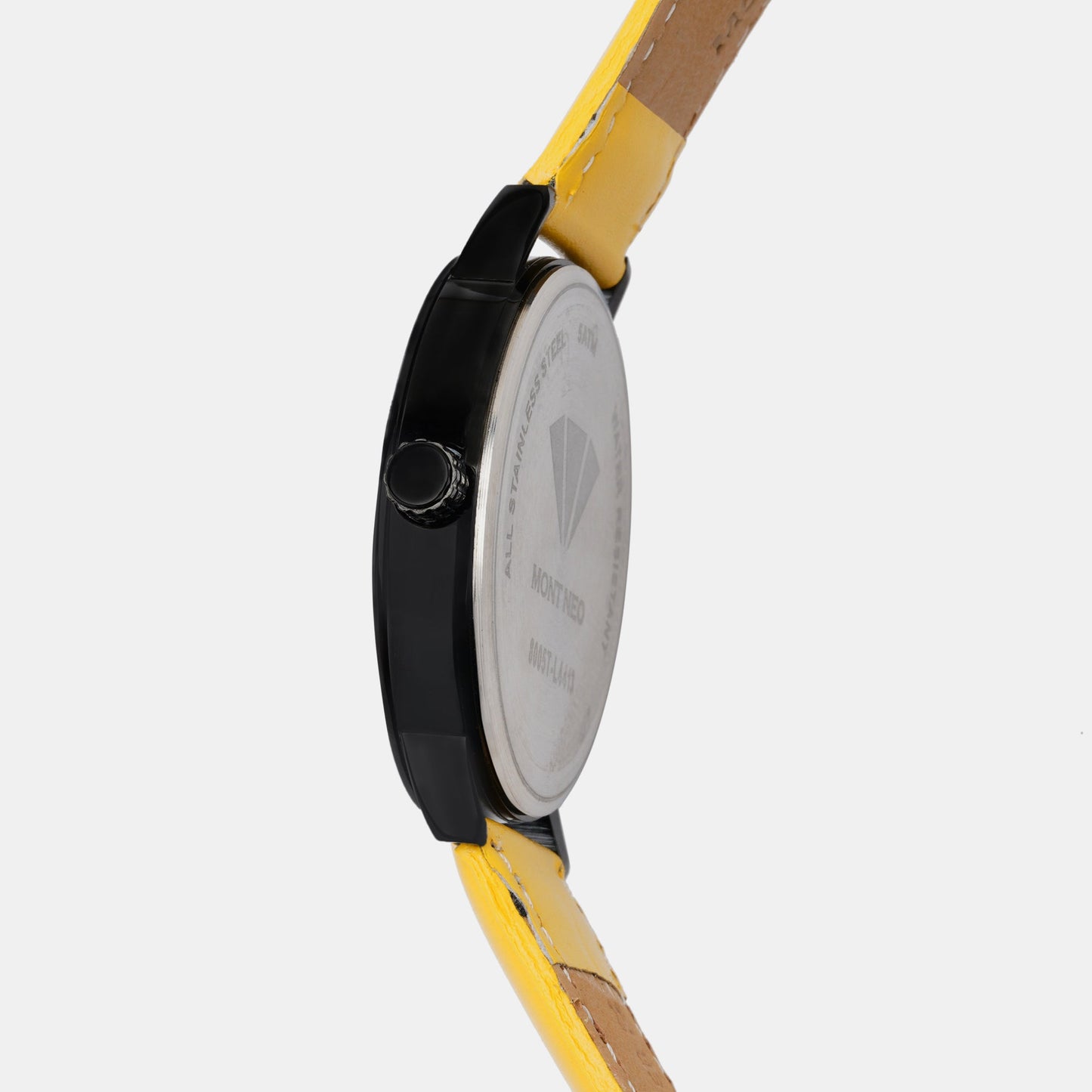 Men's Sleek Black Analog Leather Watch 8005T-L4413