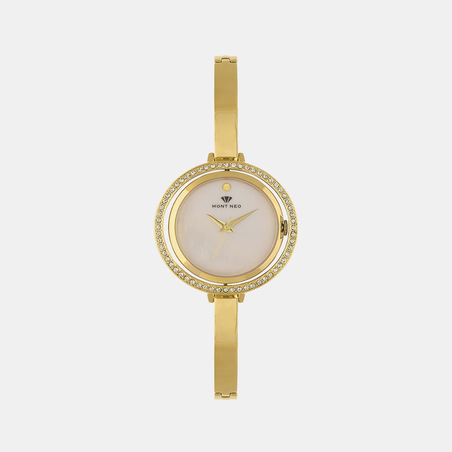 Women's Grey Analog Stainless Steel Watch 2012T-M2201