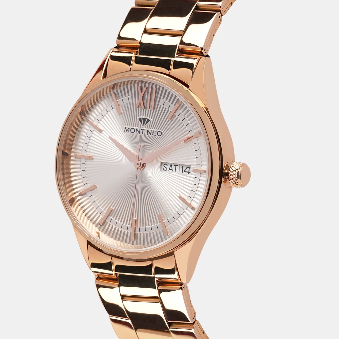 Men's Sleek Silver Analog Stainless Steel Watch 8007T-M3303
