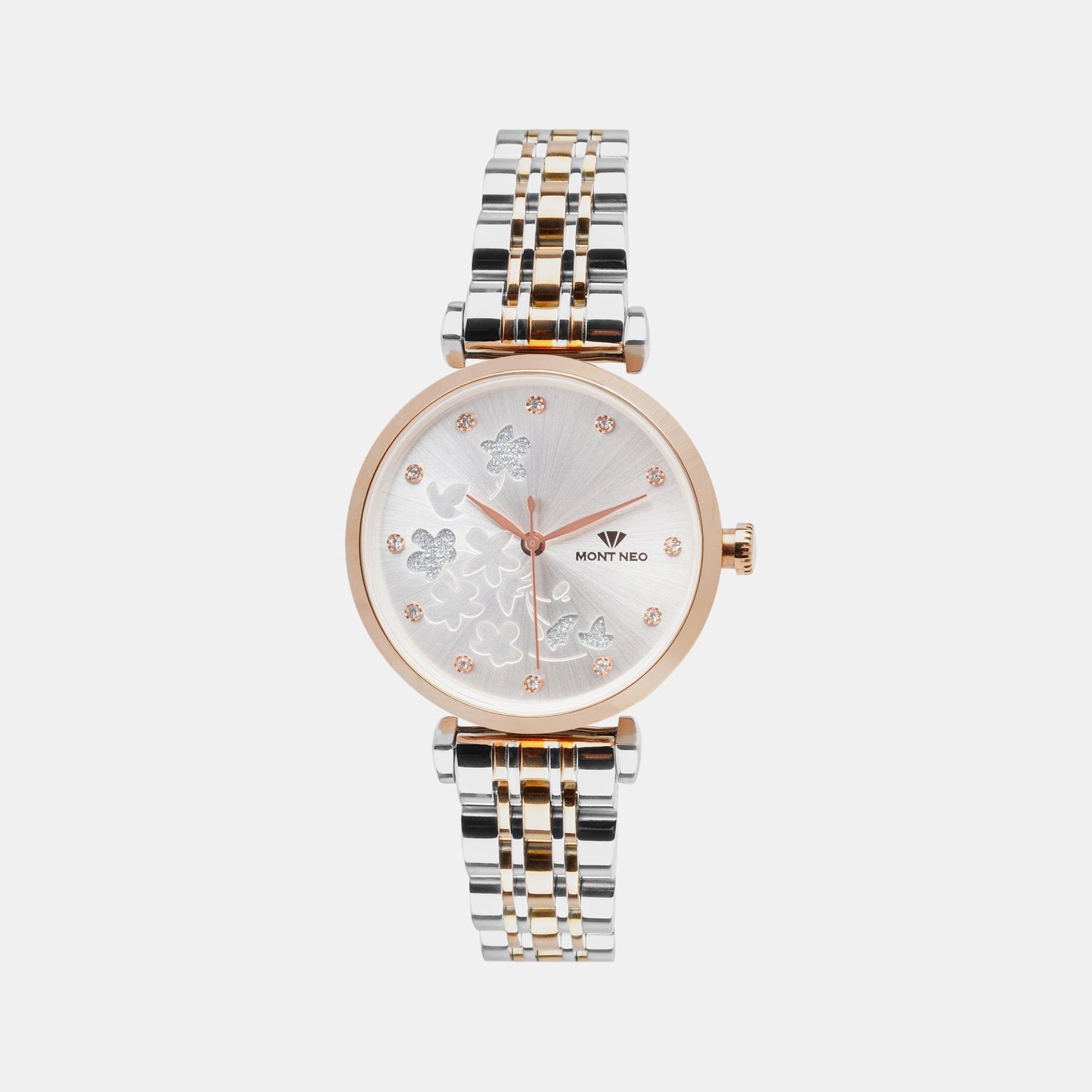 Women's Chic Silver Analog Stainless Steel Watch 7505T-M3303