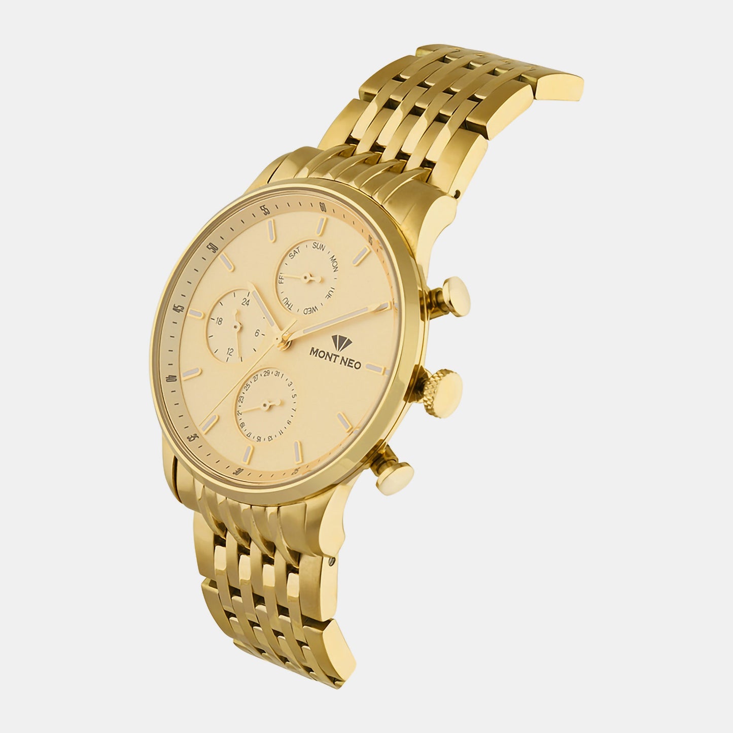 Men's Champagne Chronograph Stainless Steel Watch G7005M-M2208