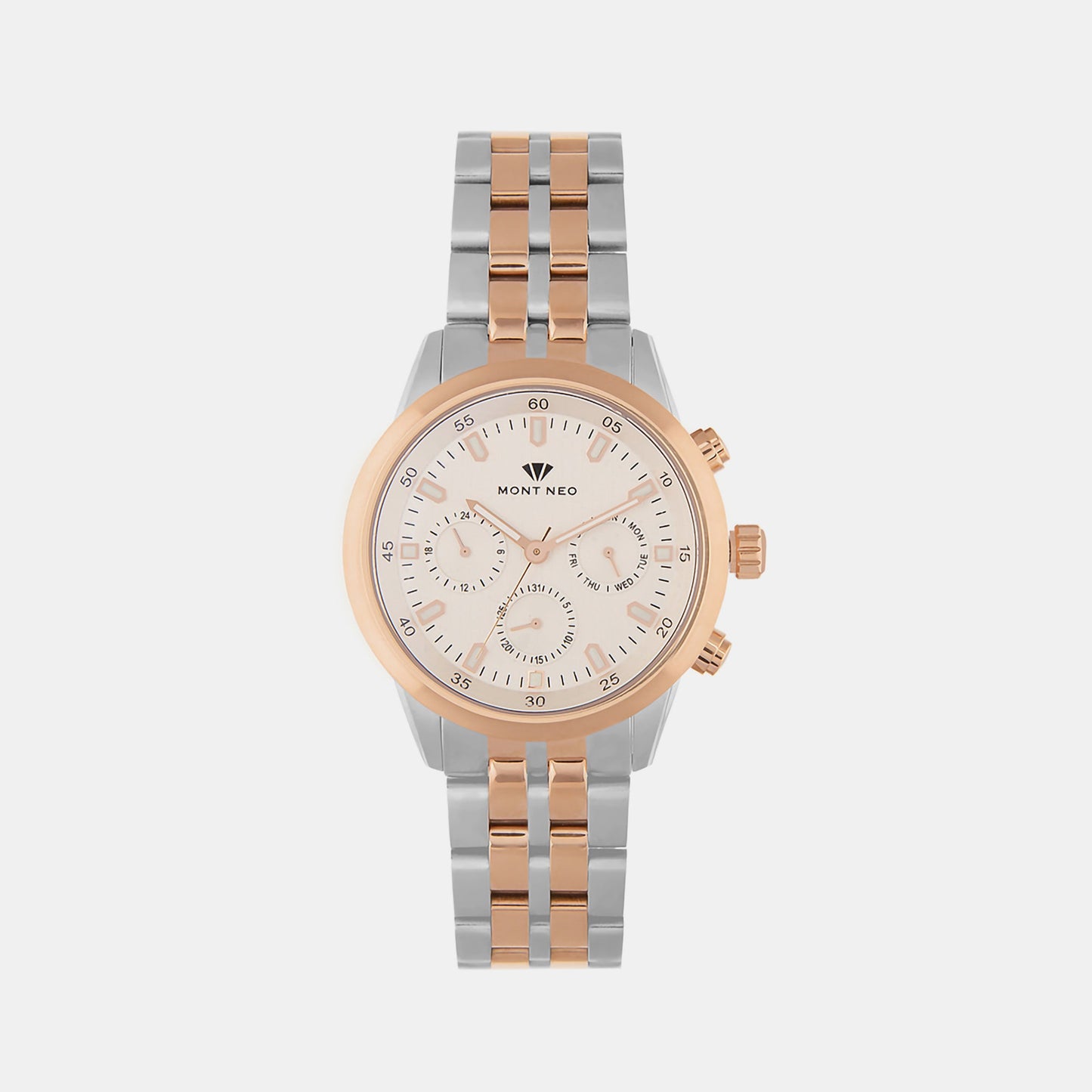 Men's Silver Chronograph Stainless Steel Watch 1030M-M1303