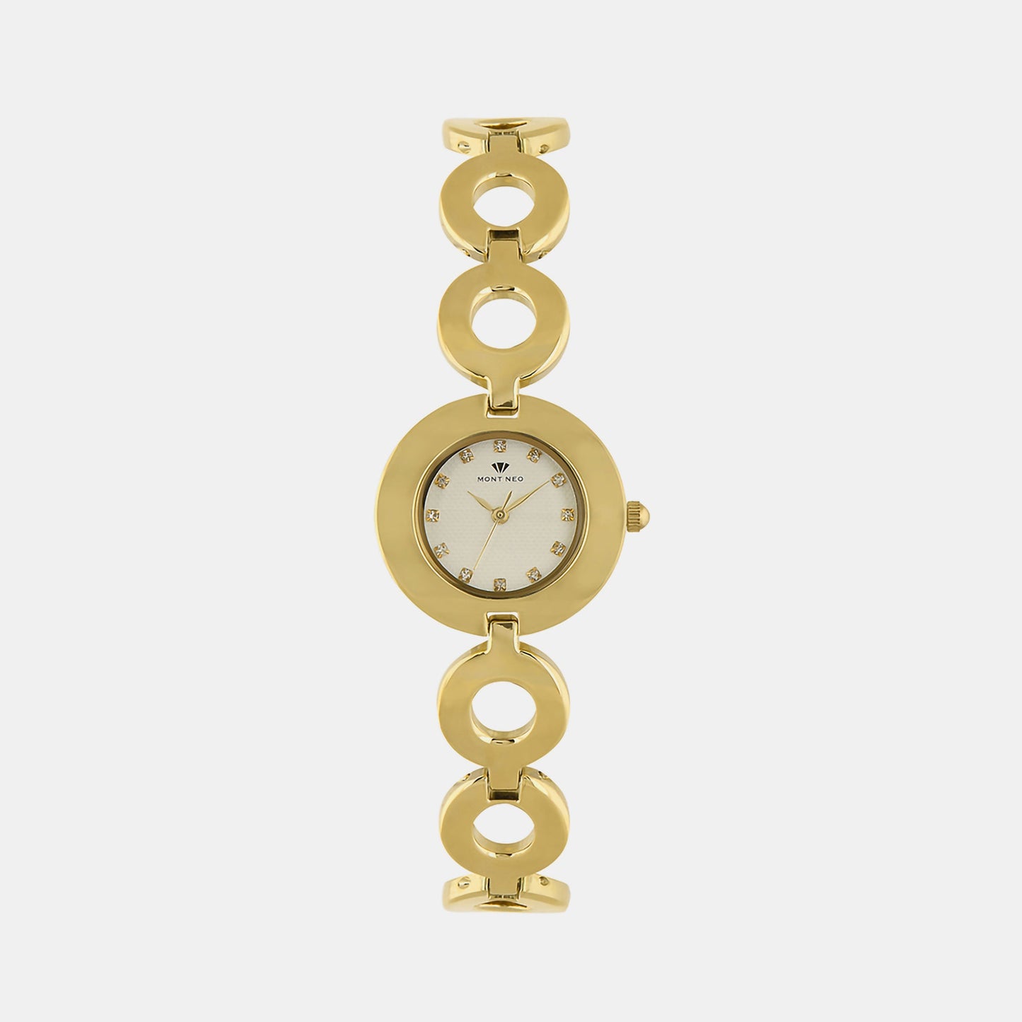 Women's Silver Analog Stainless Steel Watch 2015T-M2203