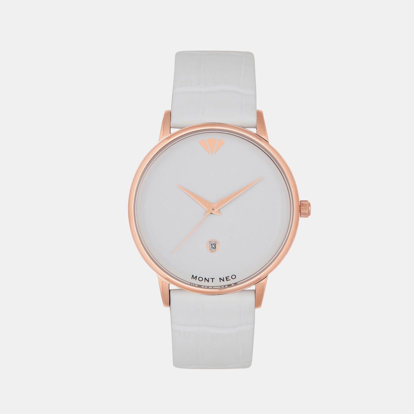 Men's White Analog Leather Watch G1034E-L3302