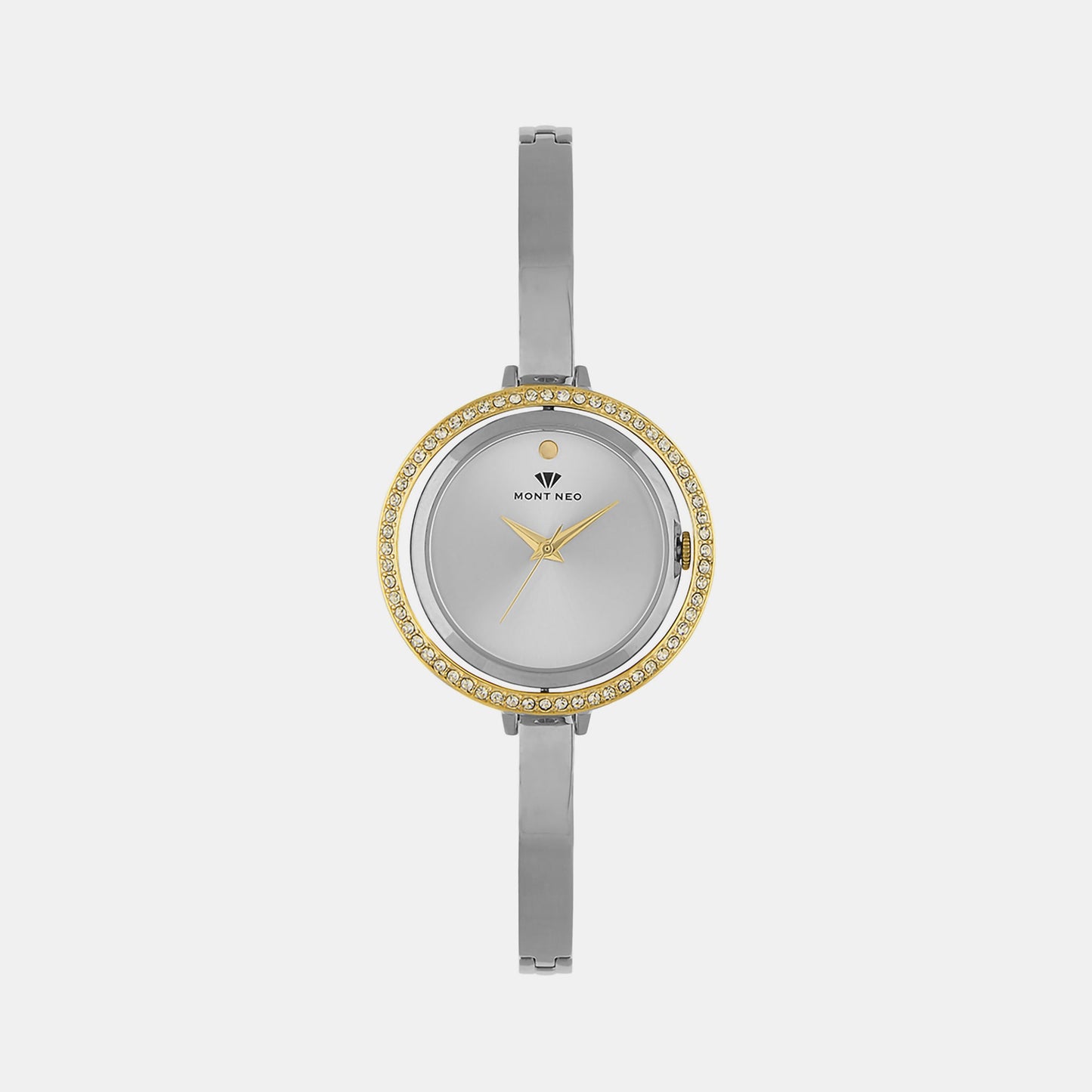 Women's Silver Analog Stainless Steel Watch 2012T-M1203
