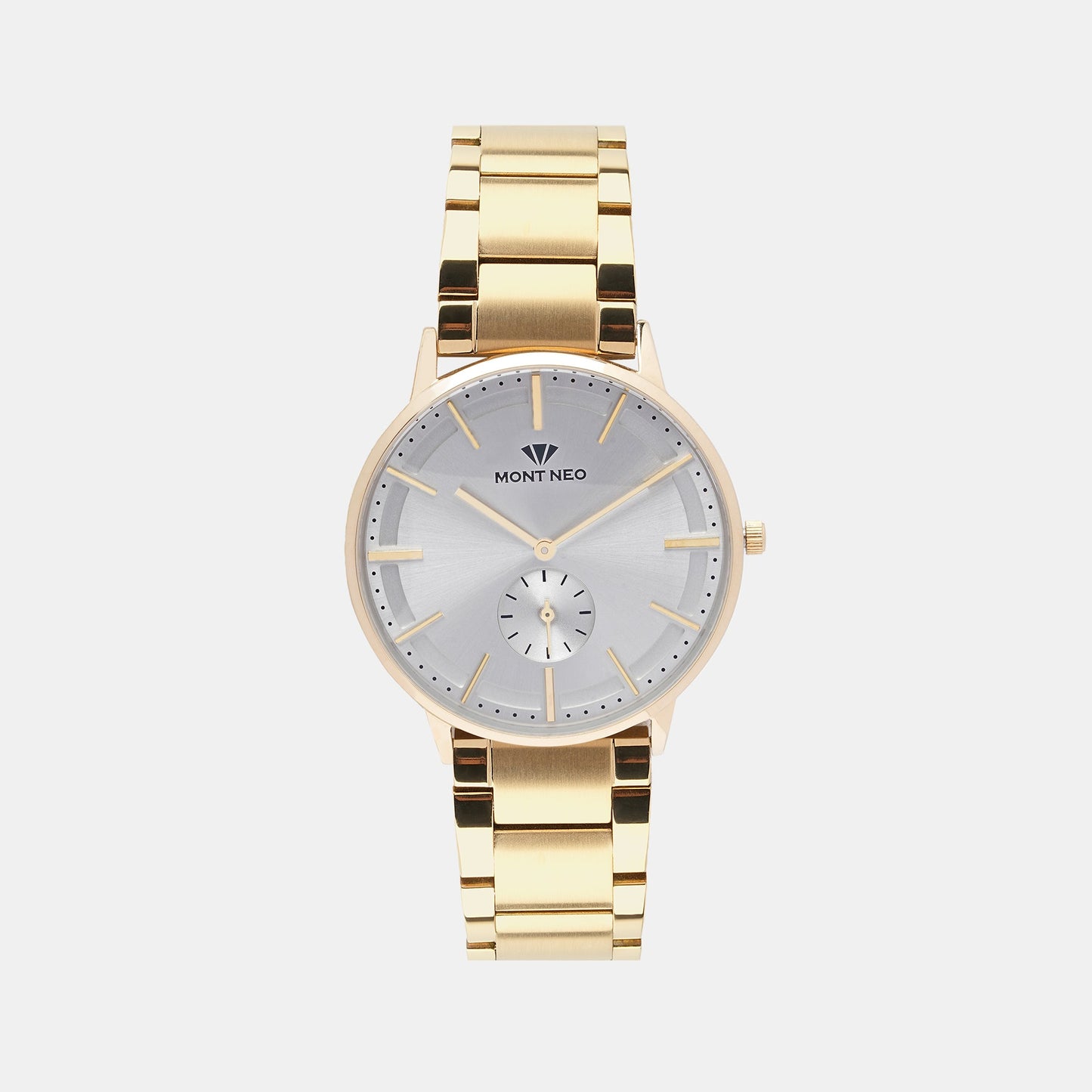 Men's Classy Silver Analog Stainless Steel Watch 7009E-M2203
