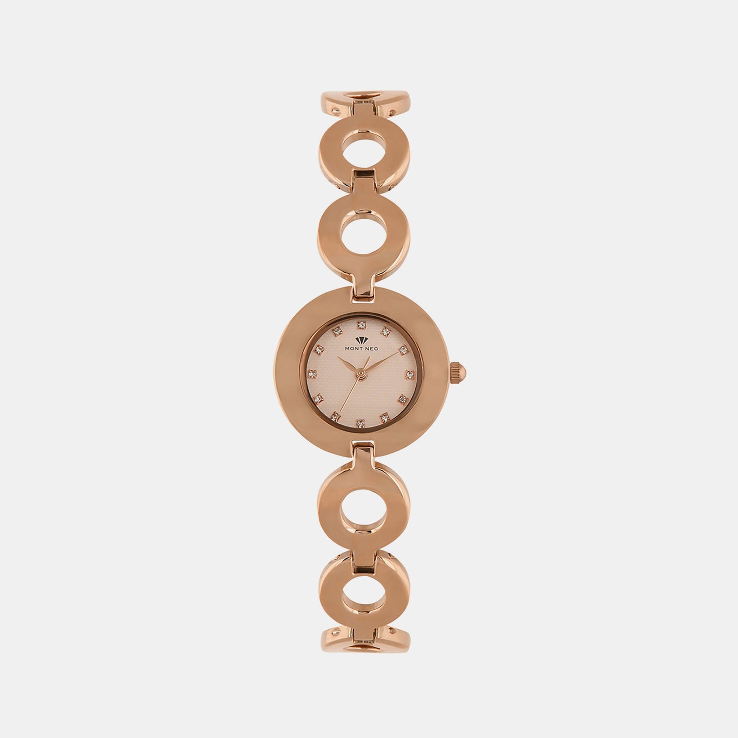 Women's Rose Gold Analog Stainless Steel Watch 2015T-M3307