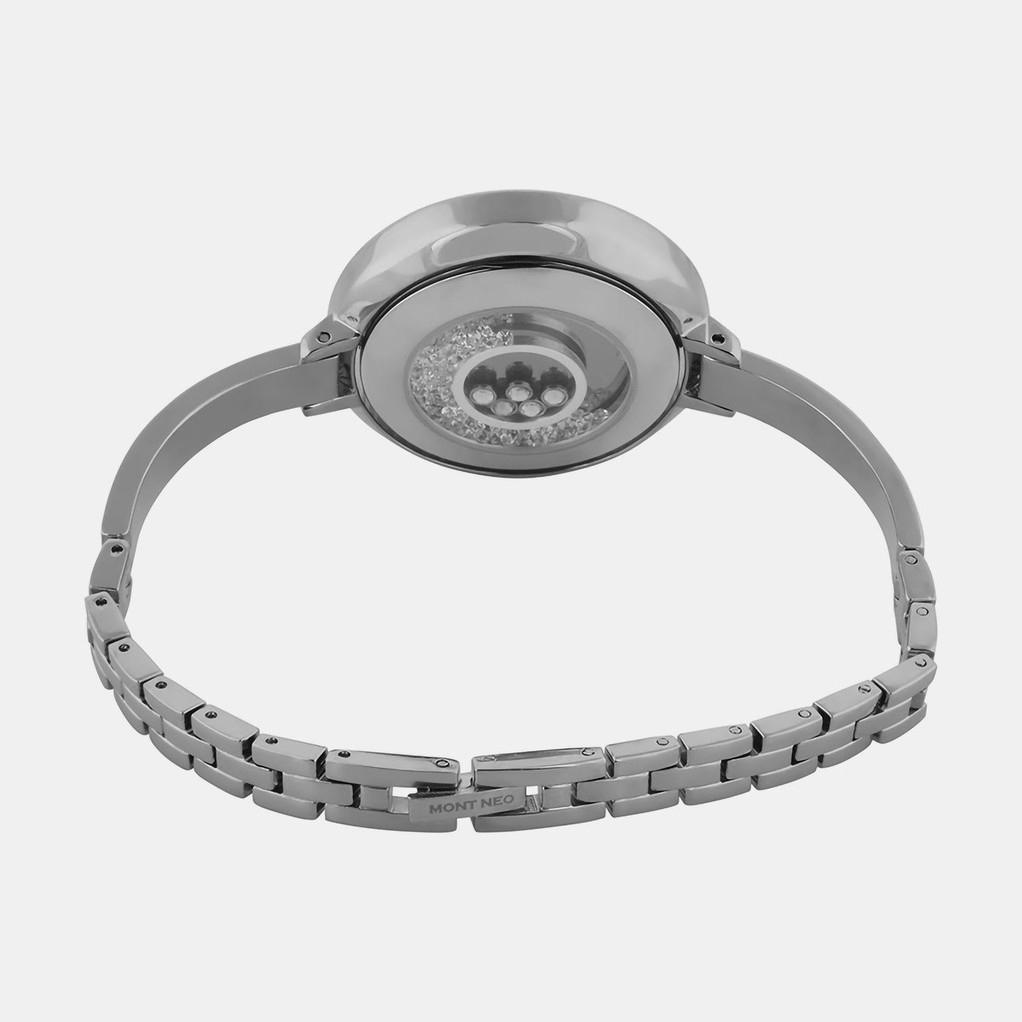 Women's Grey Analog Stainless Steel Watch 2012T-M1301