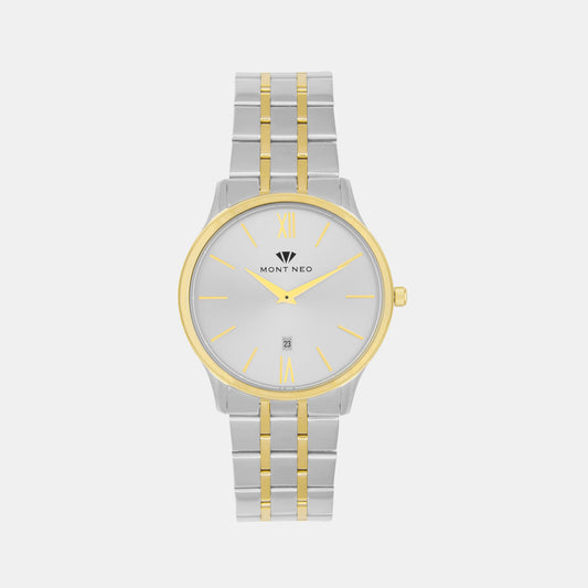 Men's Silver Analog Stainless Steel Watch 1035E-M1203