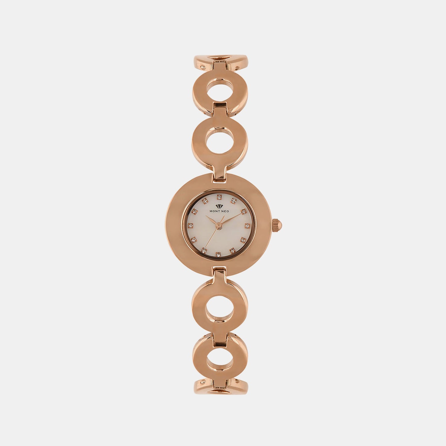Women's Grey Analog Stainless Steel Watch 2015T-M3301