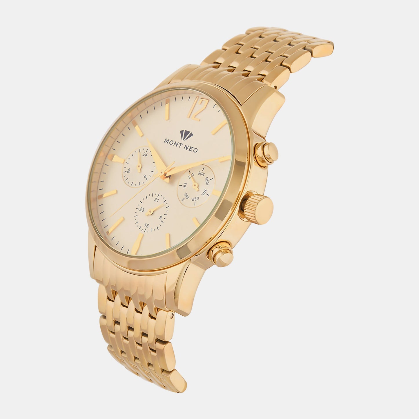 Men's Champagne Chronograph Stainless Steel Watch 1031M-M2208