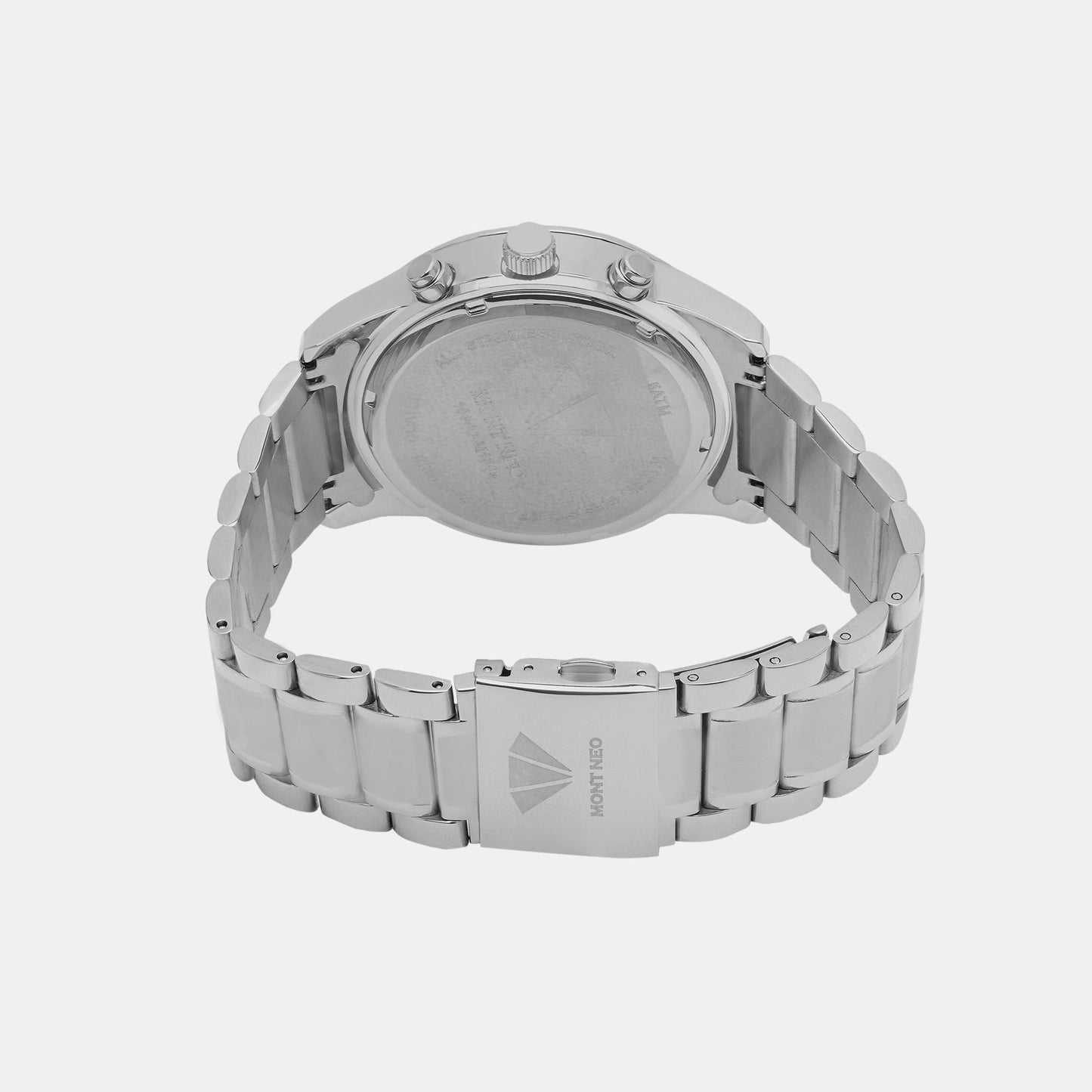 Men's Sophisticated Silver Chronograph Stainless Steel Watch 1036C-M1503