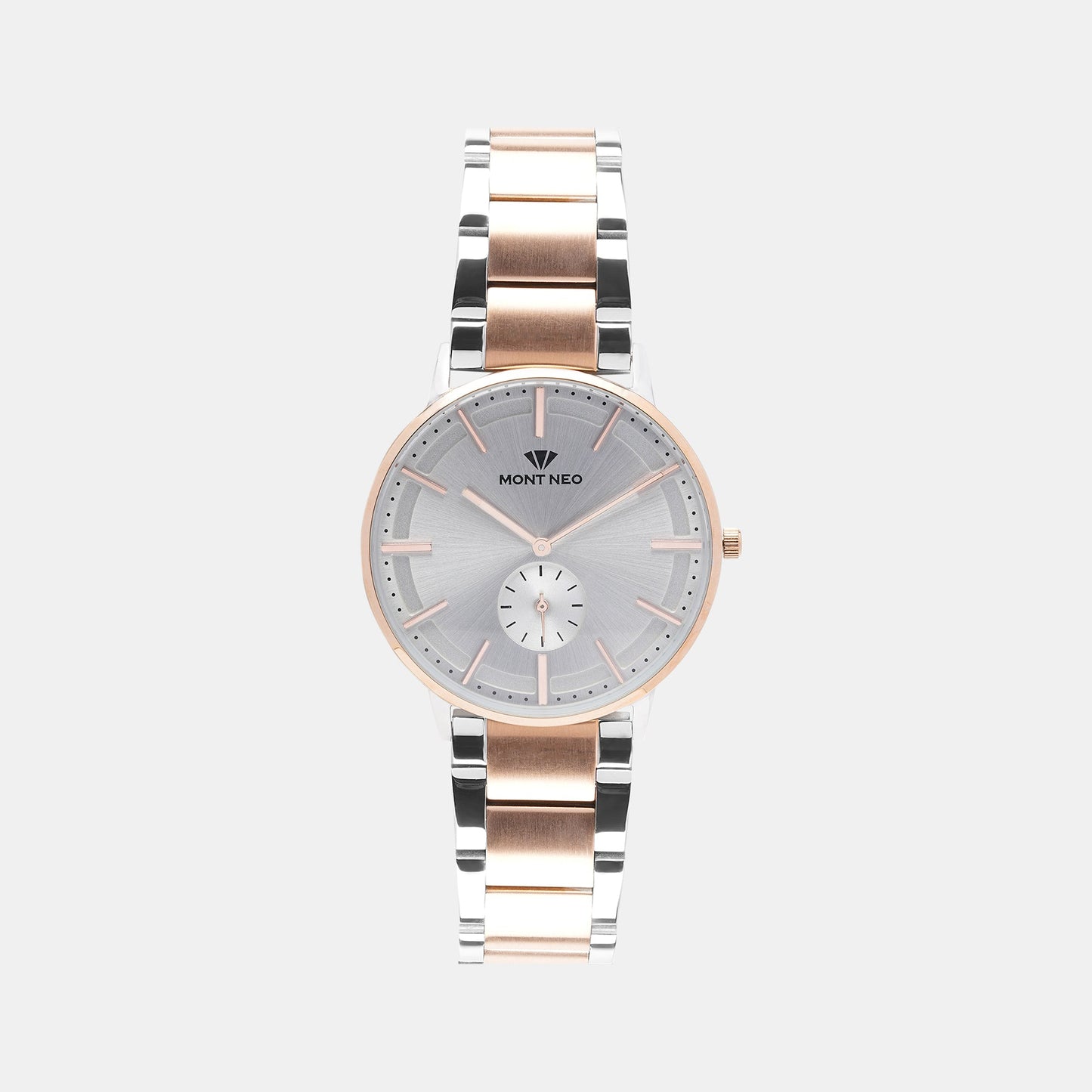 Men's Elegant Silver Analog Stainless Steel Watch 7009E-M1303