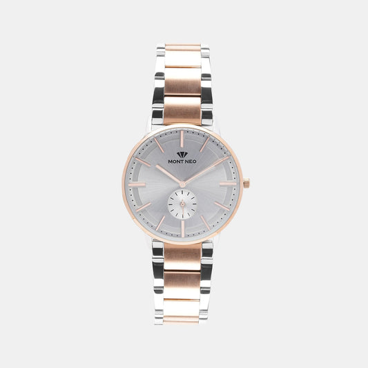 Men's Elegant Silver Analog  Stainless Steel Watch 7009E-M1303