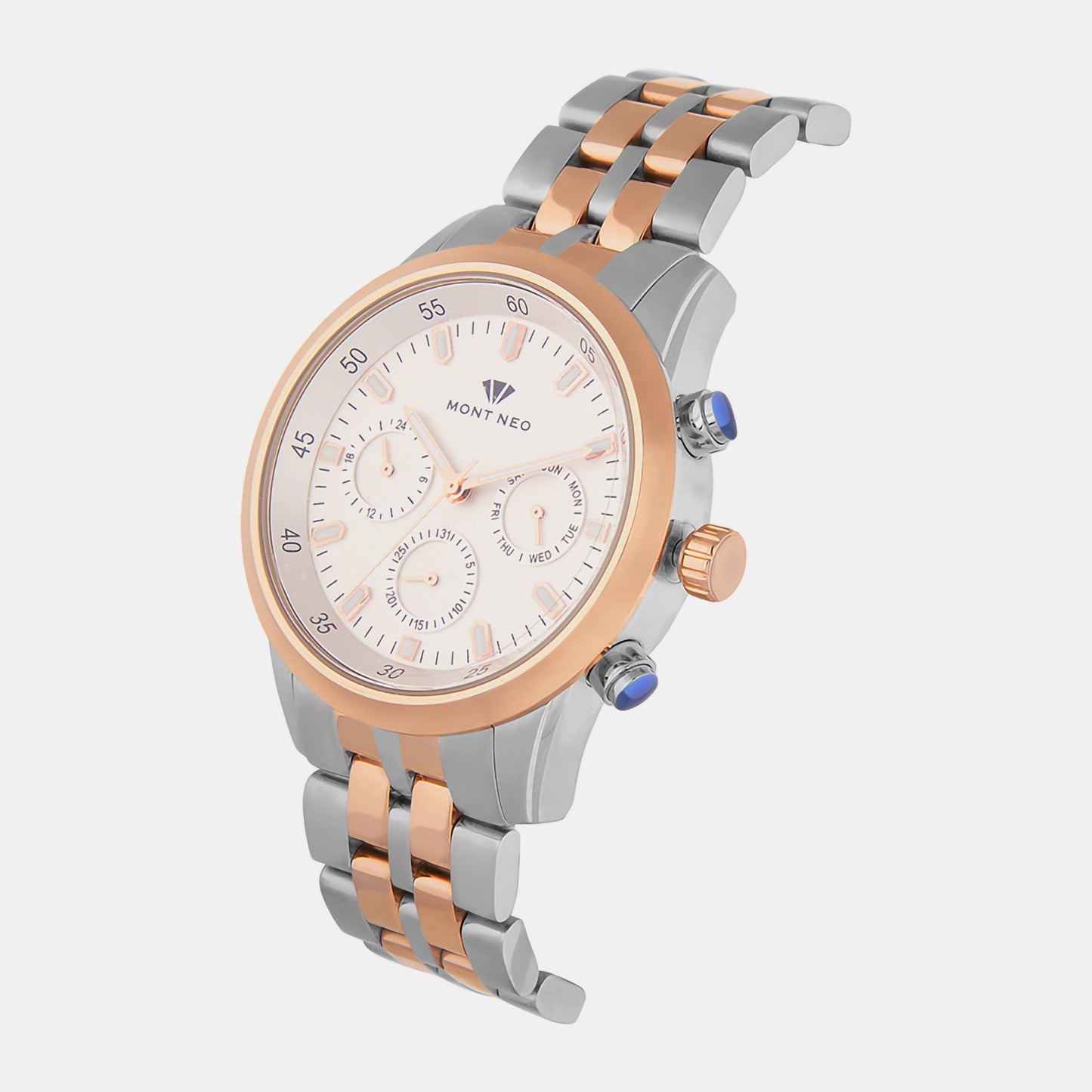 Men's Silver Chronograph Stainless Steel Watch 1030M-M1303