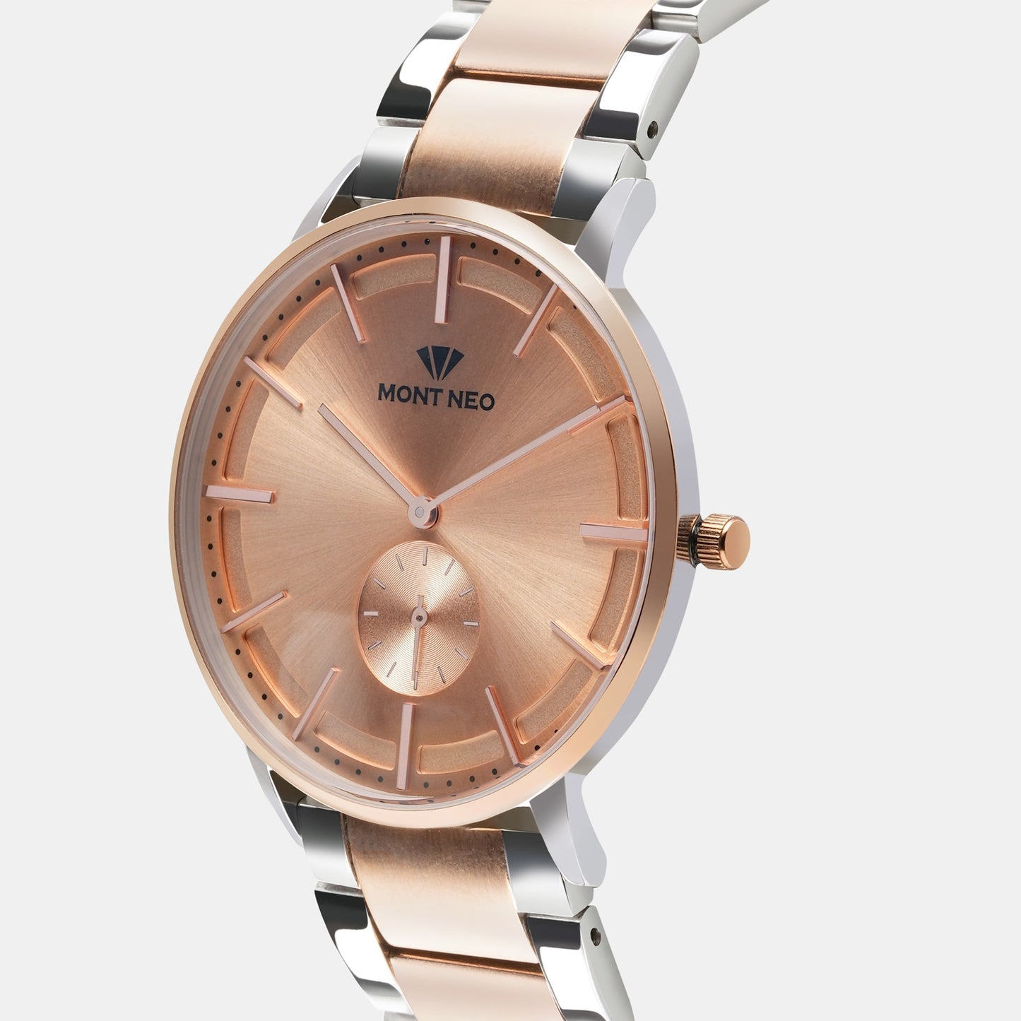 Women's Charming Rose Gold Analog Stainless Steel Watch 7009E-M1307