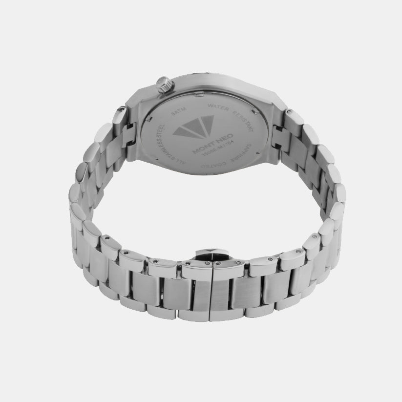 Men Quartz Black Dial Analog Metal Watch 3506E-M1104