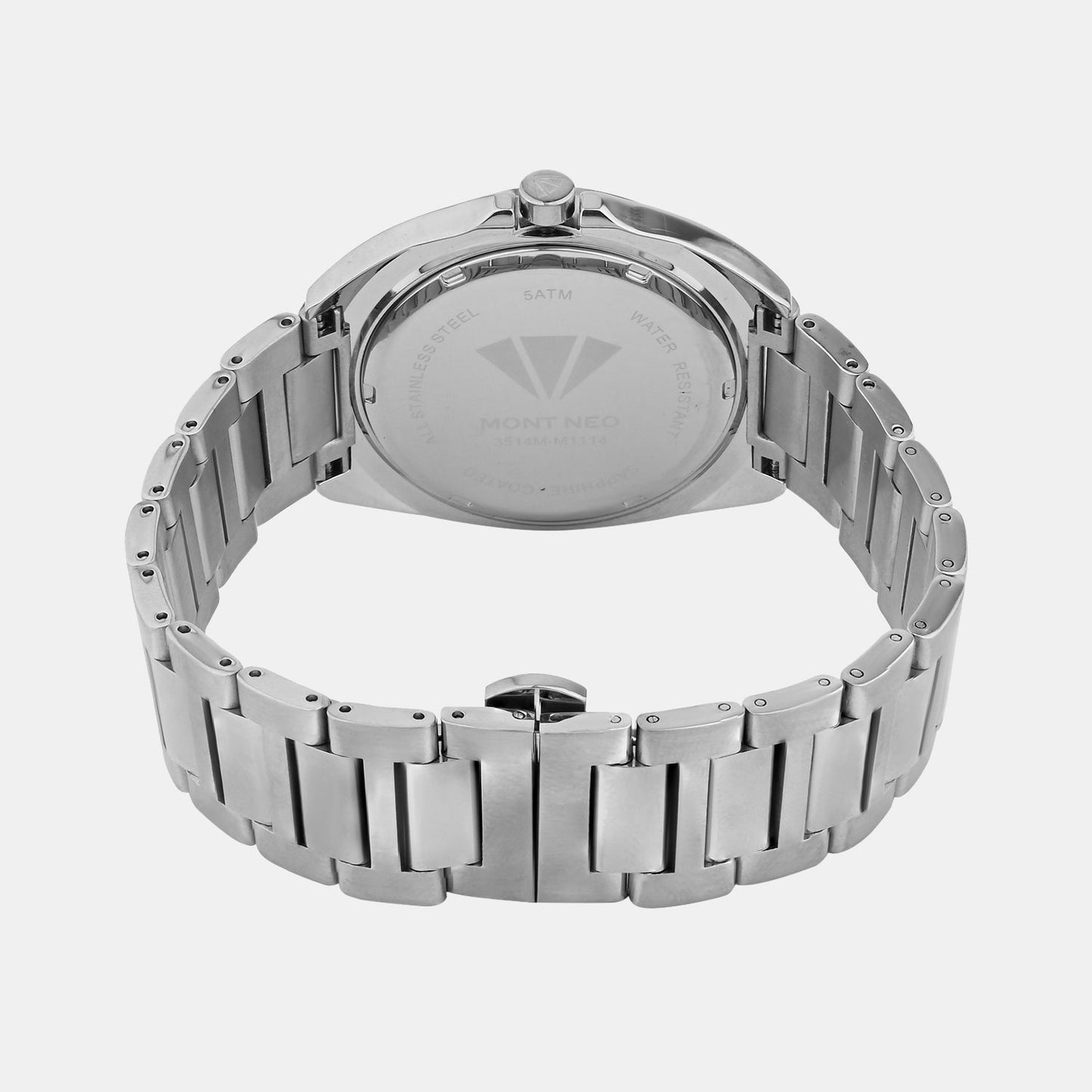 Men Quartz Green Dial Analog Stainless Steel Watch 3514M-M1114